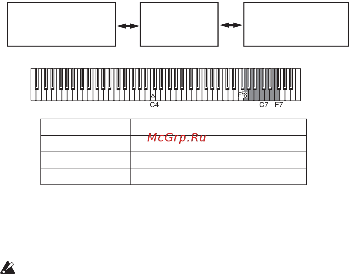 Korg LP-350 [22/44] Управление высотой тона