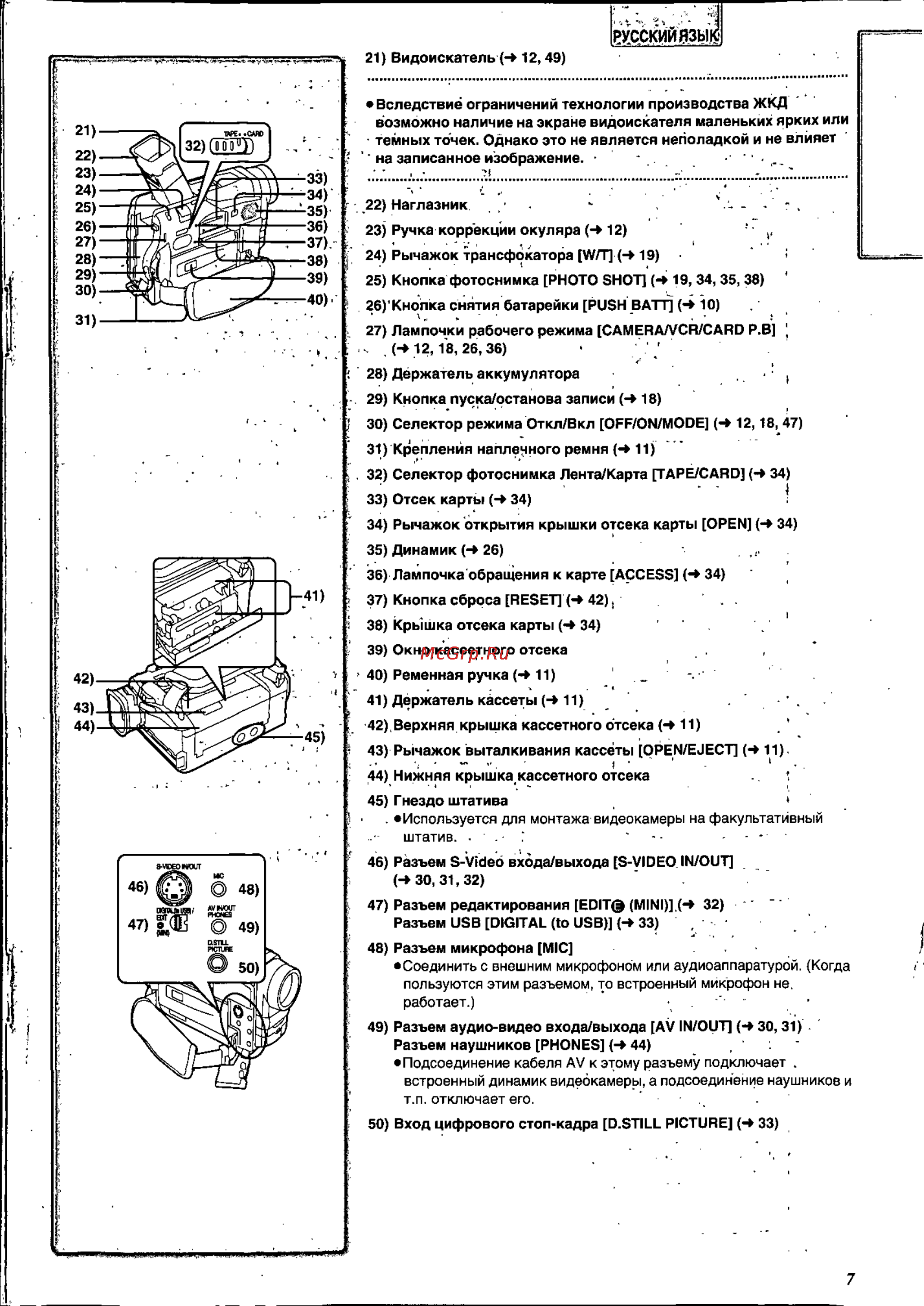 Panasonic NV-DS88EN [7/54] Ехсскийазьи