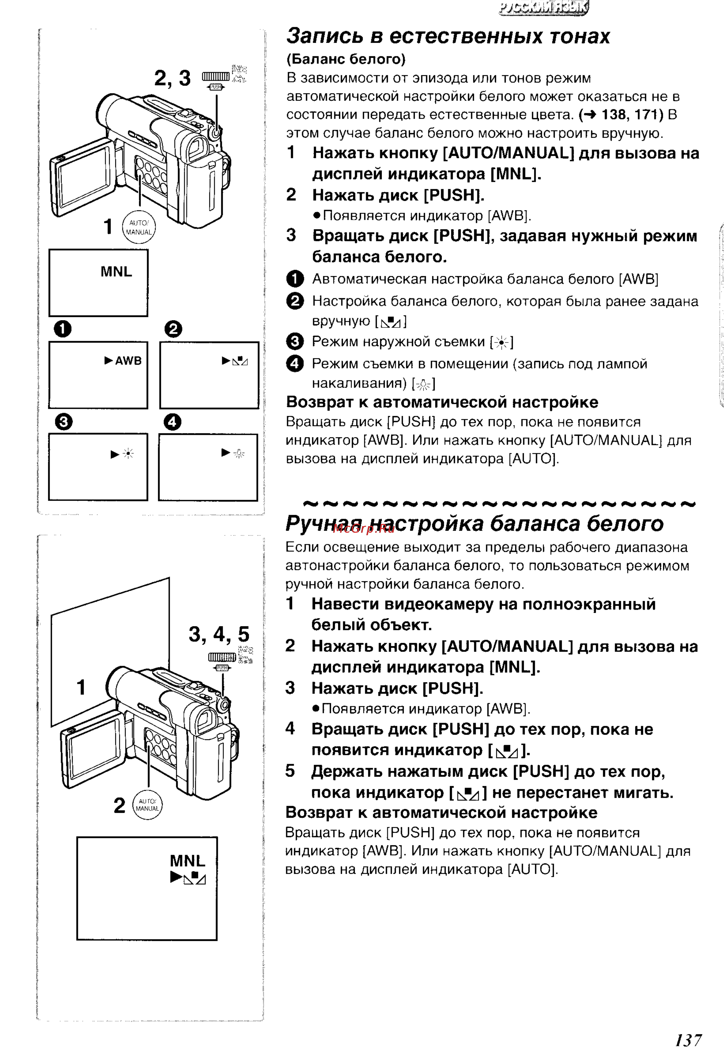 Panasonic NV-DS65EN [25/62] Запись в естественных тонах