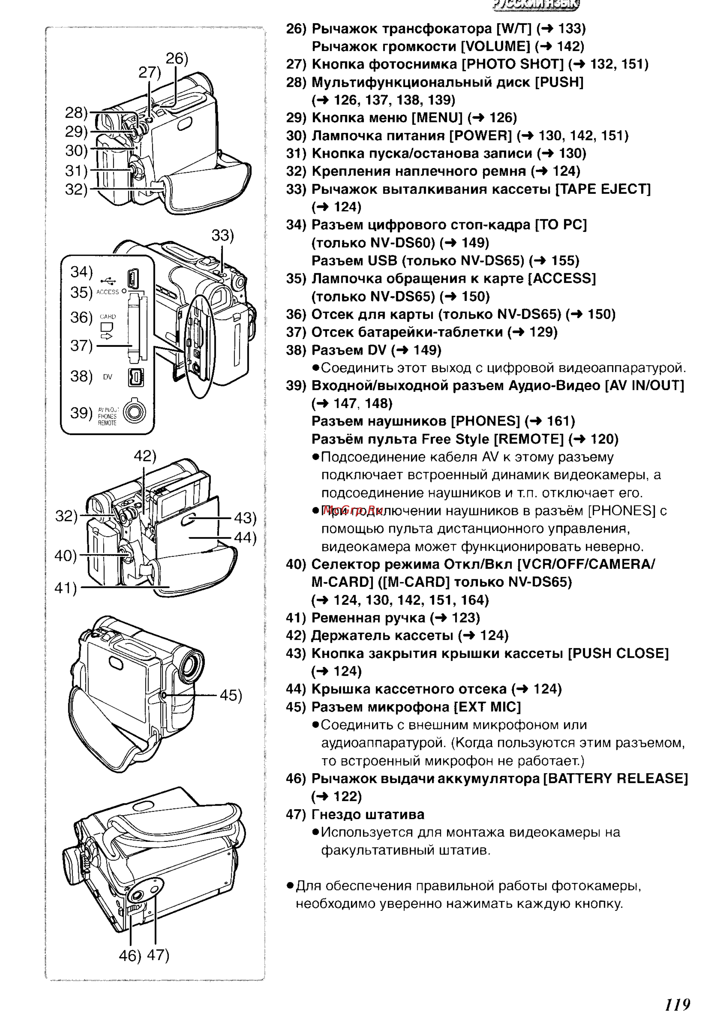 Panasonic NV-DS65ENC Инструкция по эксплуатации онлайн [7/62] 18044