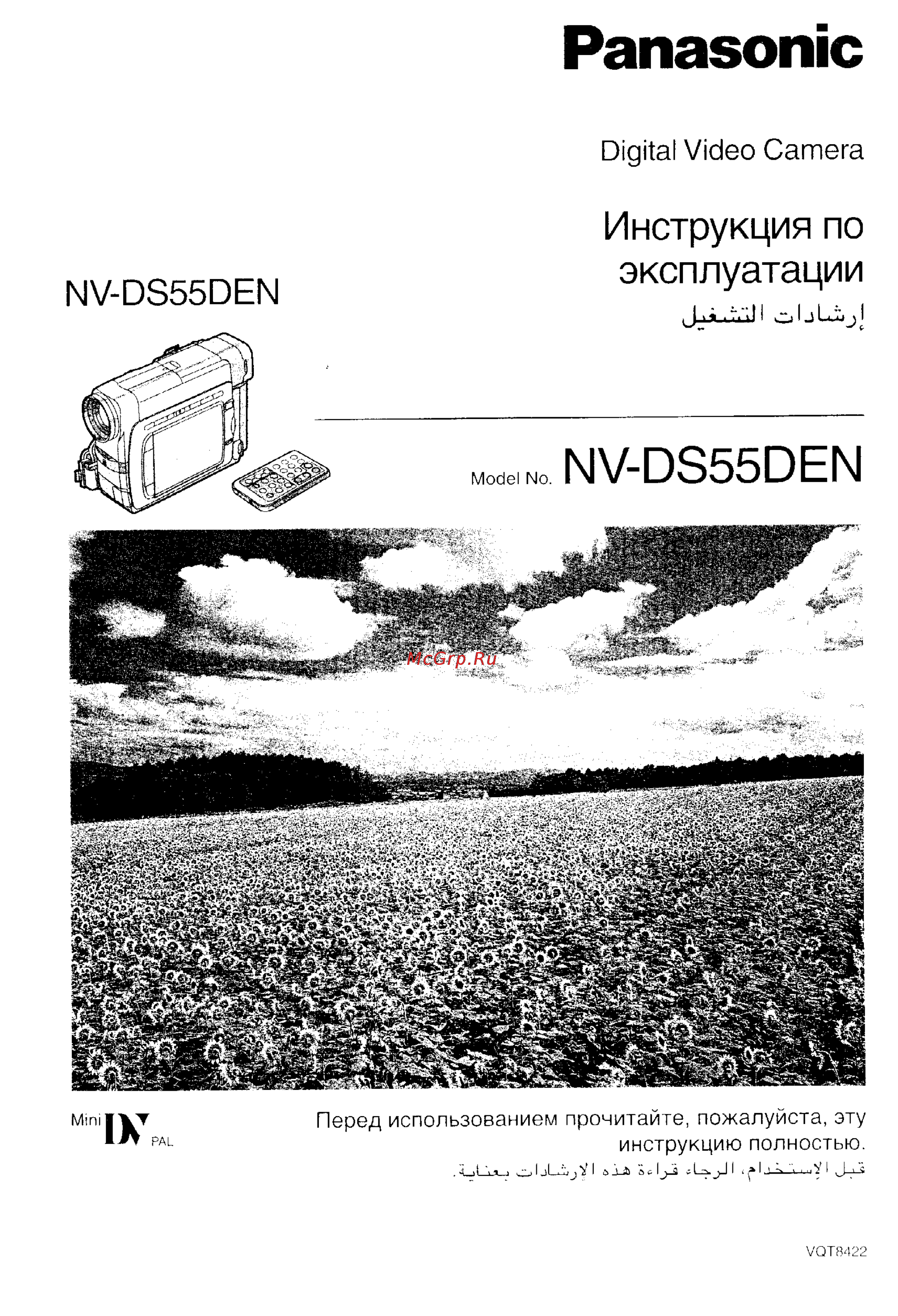 Panasonic NV-DS55DEN Инструкция по эксплуатации онлайн
