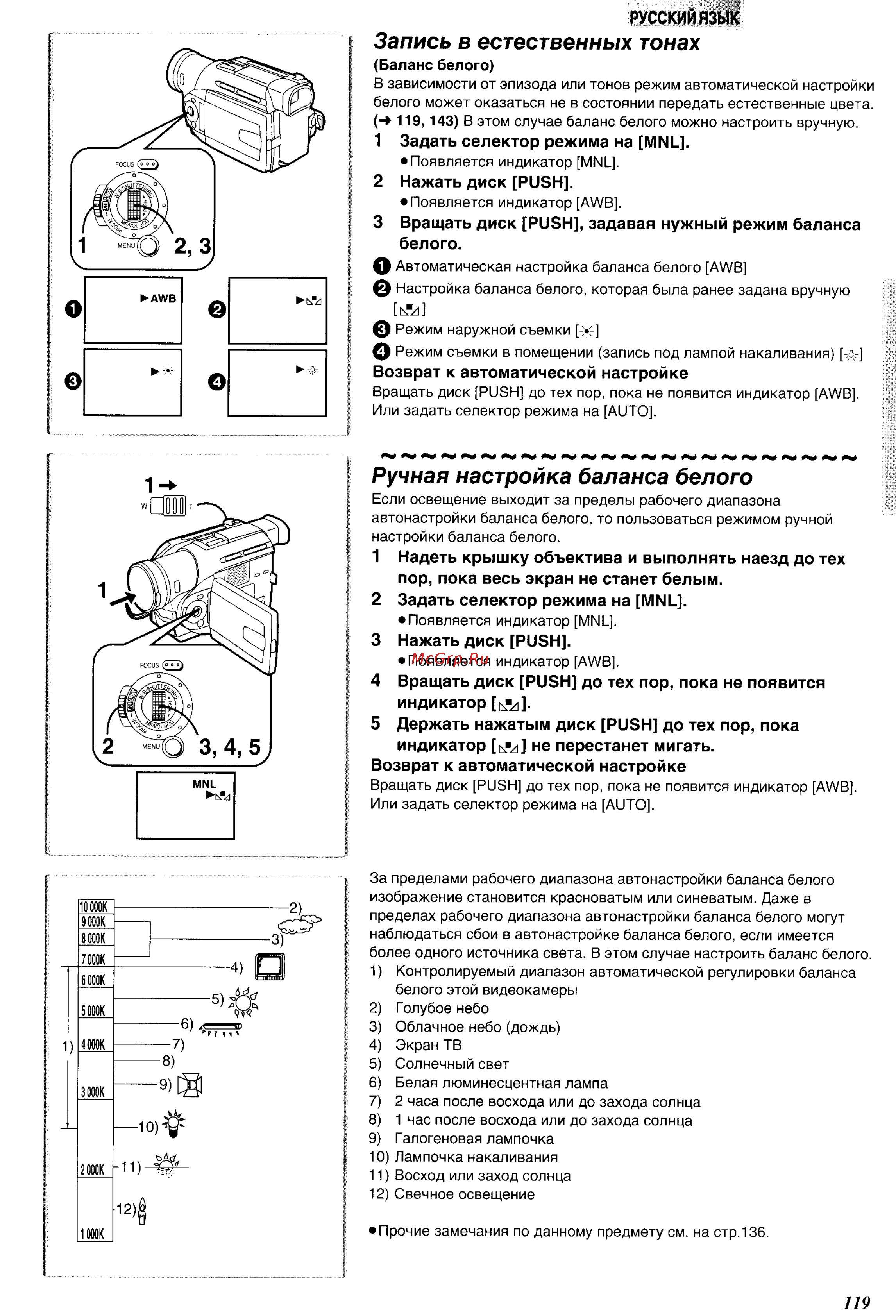Panasonic NV-DS38EN [23/49] Запись в естественных тонах