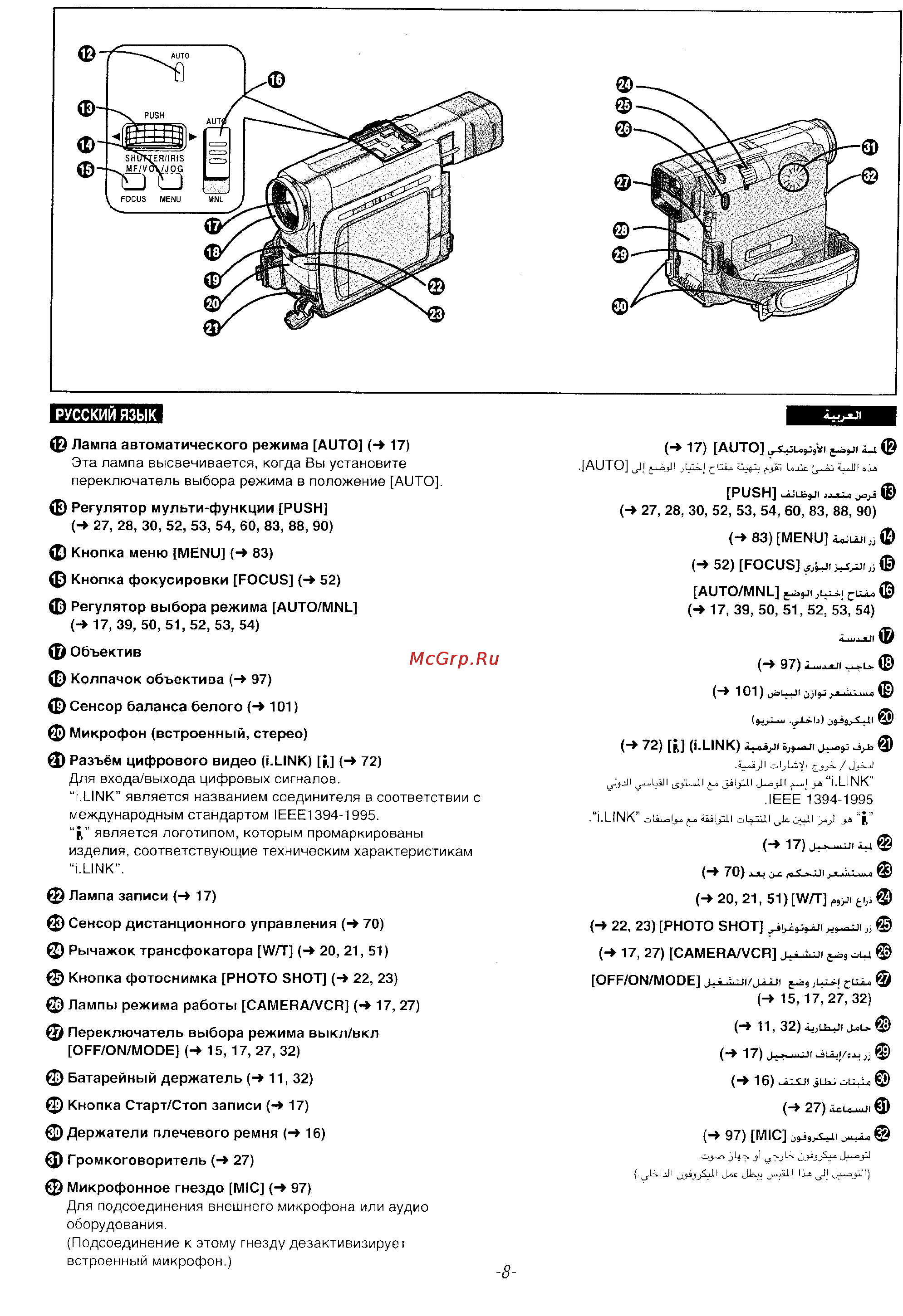 Panasonic NV-DS35EN [6/116] Русский язык