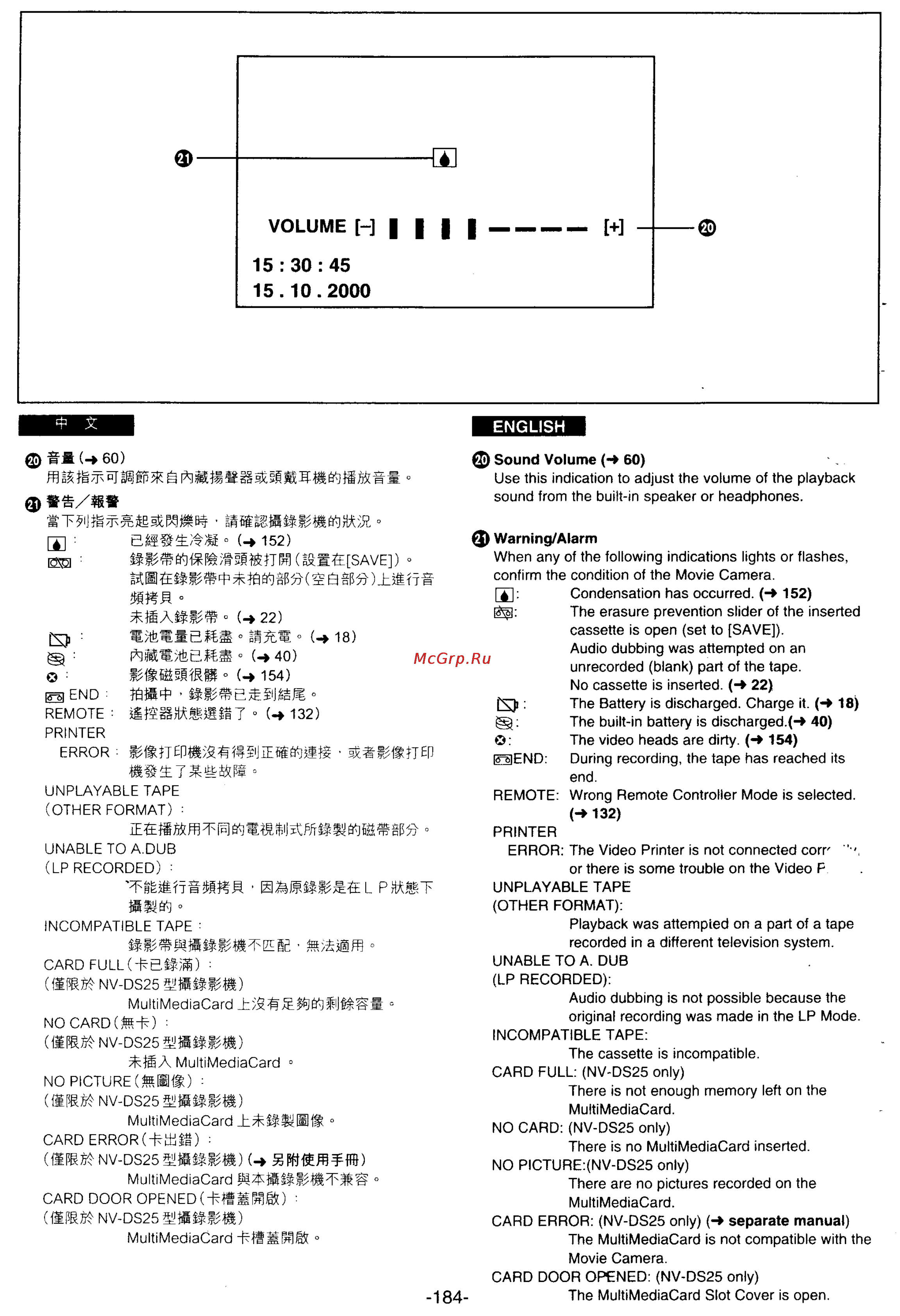 Panasonic NV-DS25EN [162/172] Rft il sws
