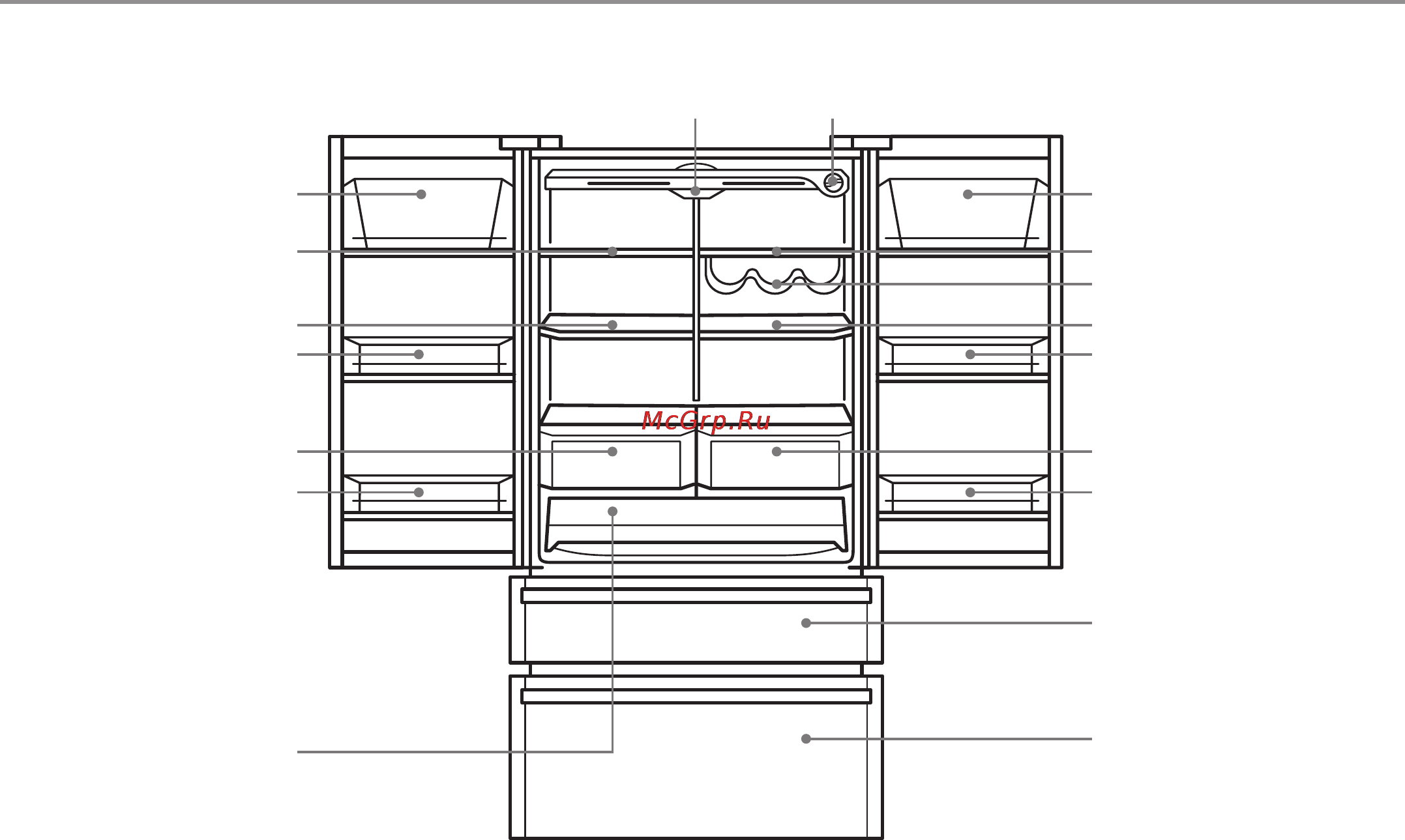 Haier HB21FNN [22/38] Основные части холодильника