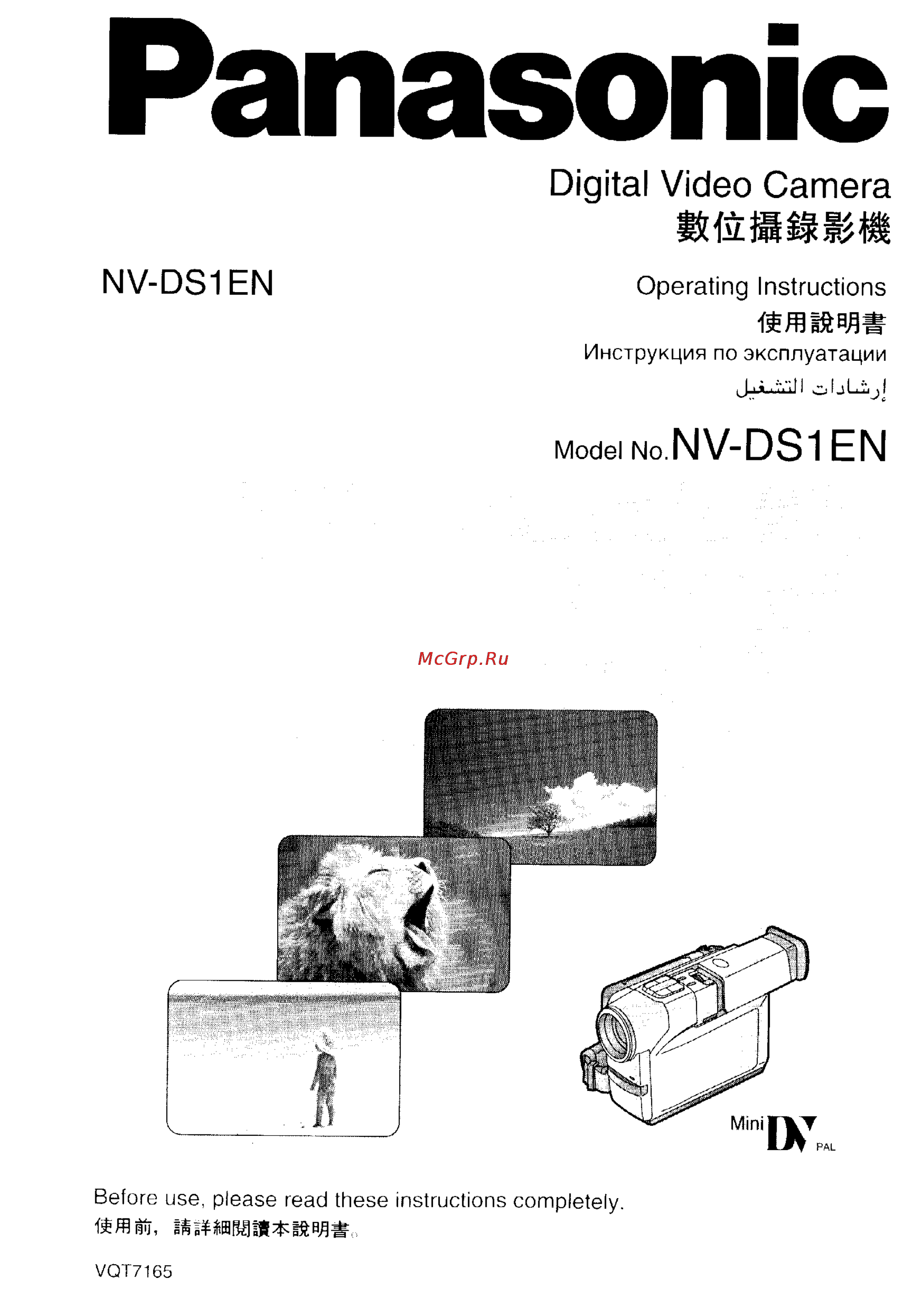 Panasonic NV-DS1EN Инструкция по эксплуатации онлайн
