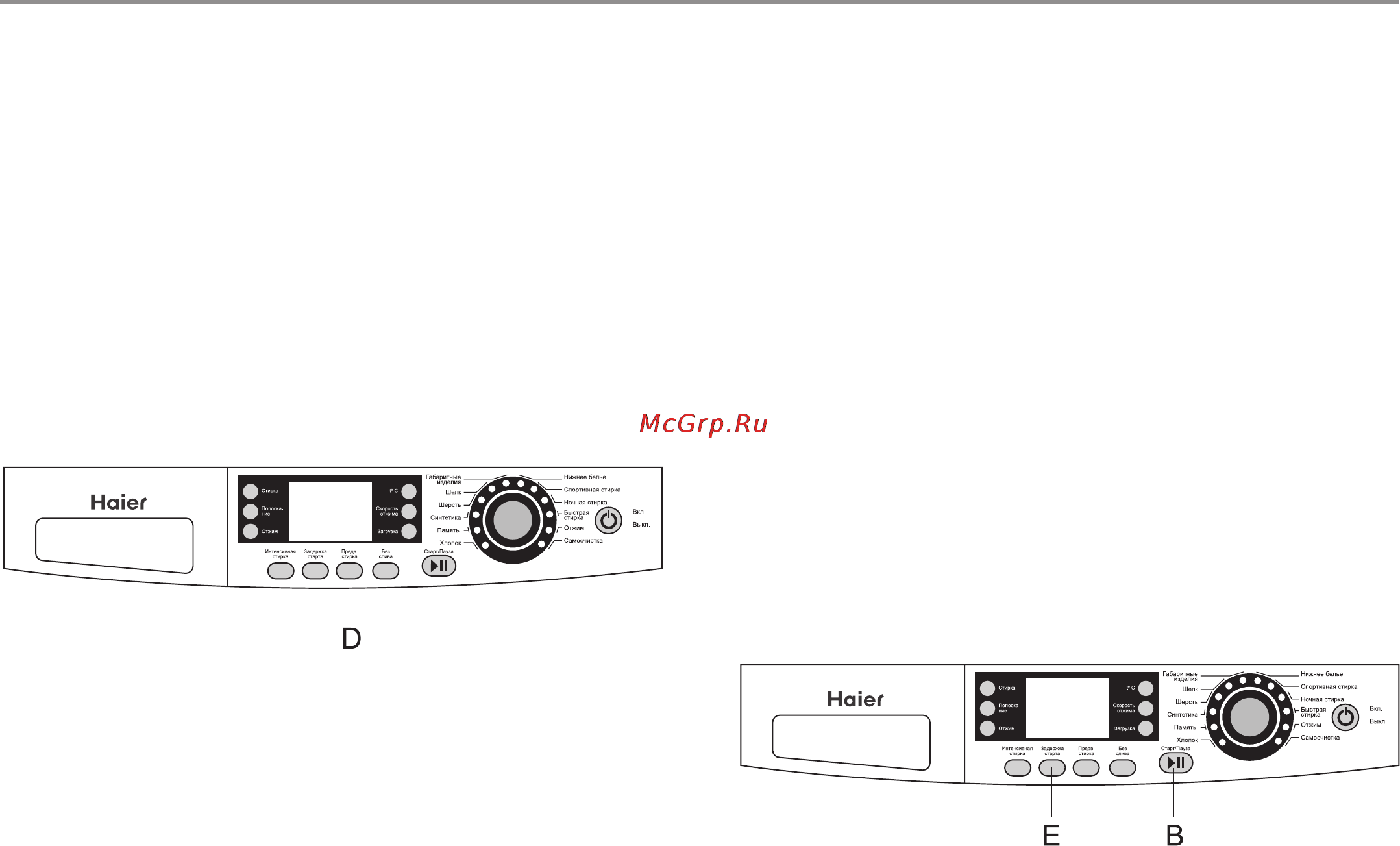 Haier HW-FS1050TXVEME [19/39] Режимы работы