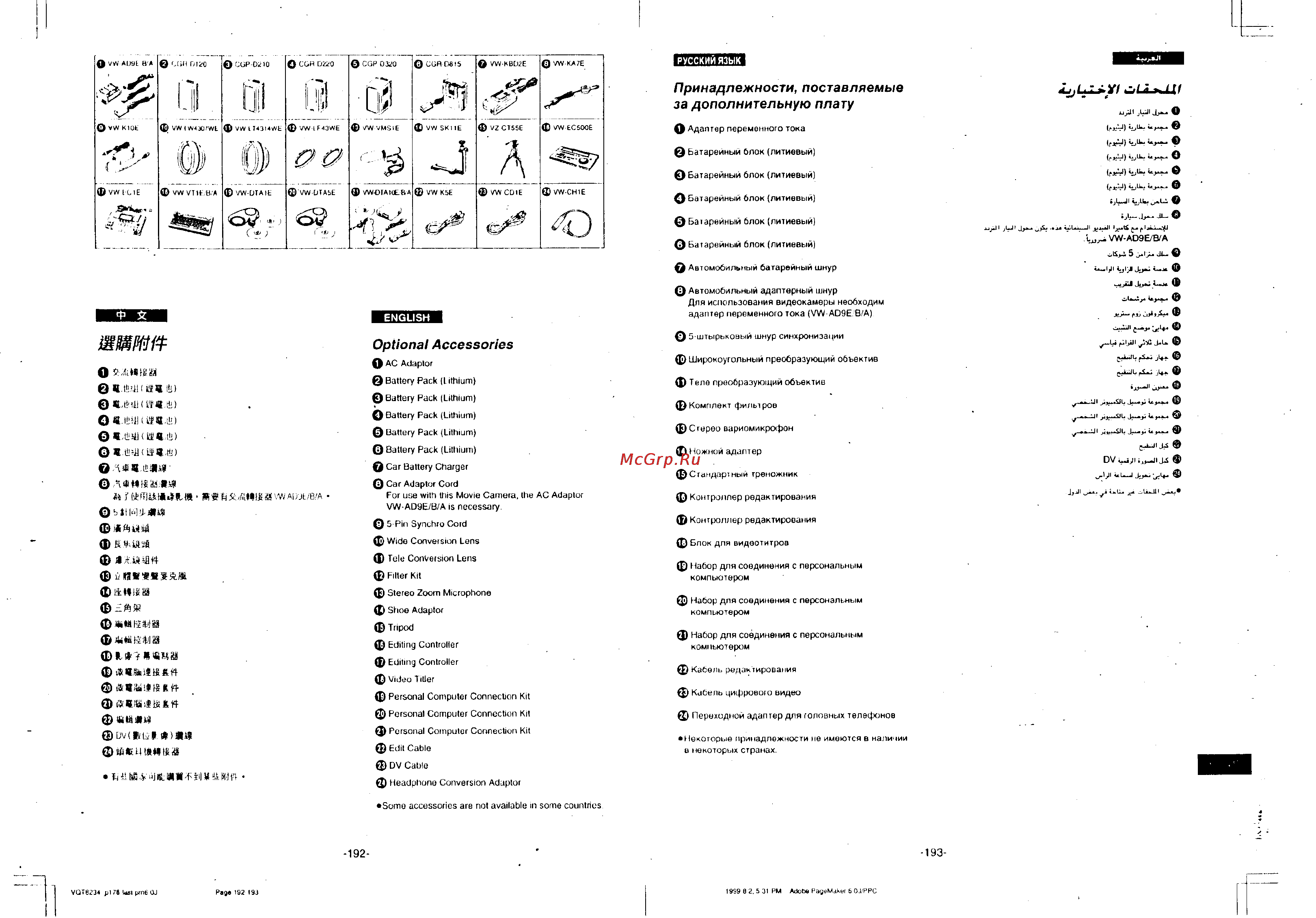 Panasonic NV-DS11ENC Инструкция по эксплуатации онлайн [94/96] 18183