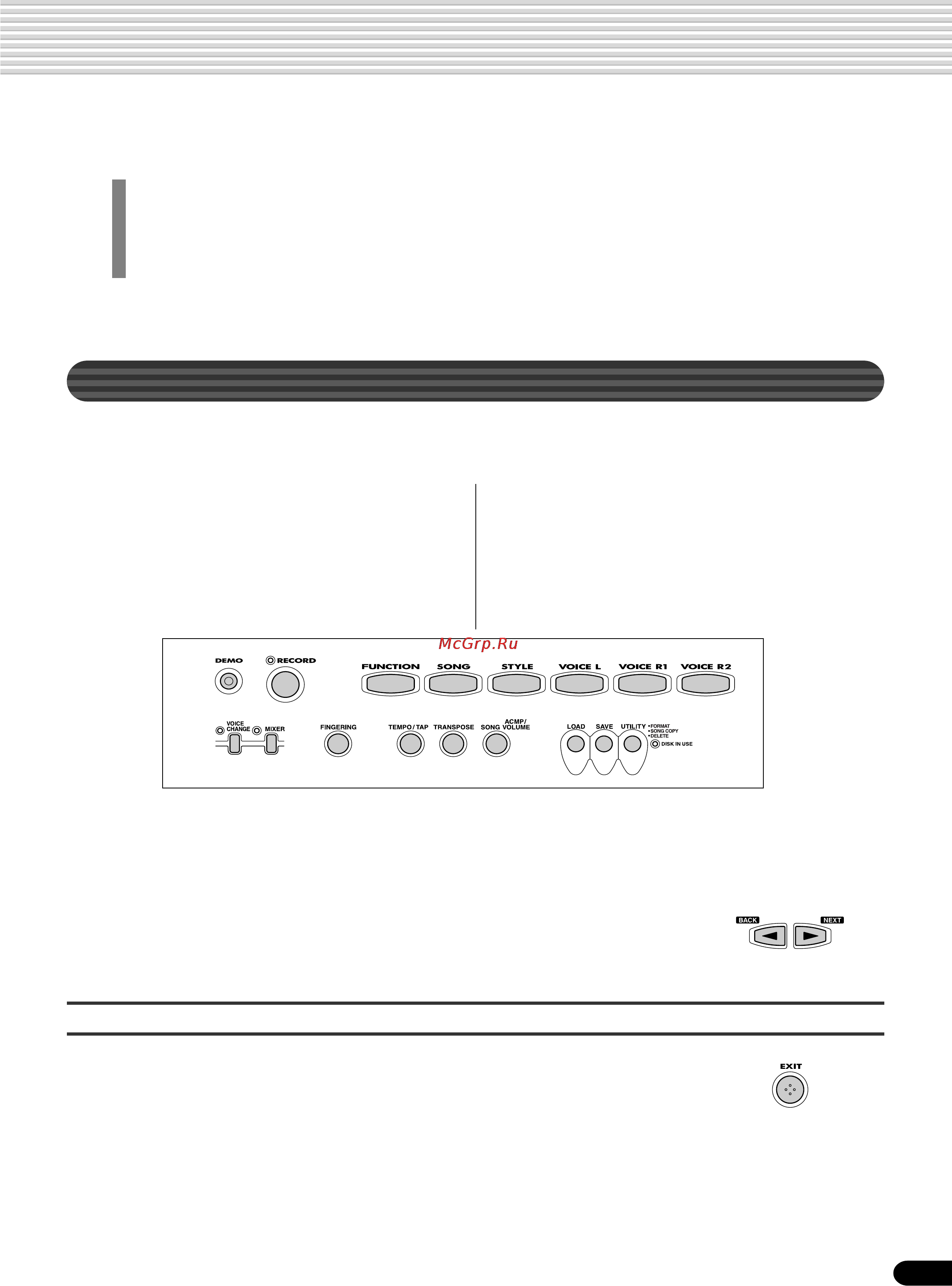 Yamaha PSR-540 [17/160] How to leave the current display