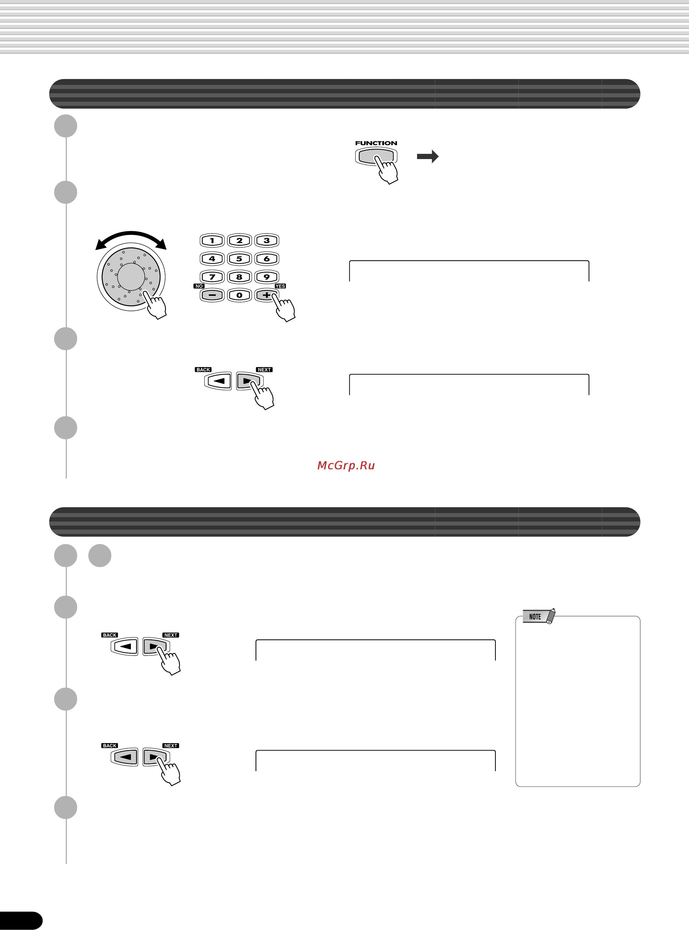 Yamaha PSR-540 [44/160] Selecting a multi pad bank
