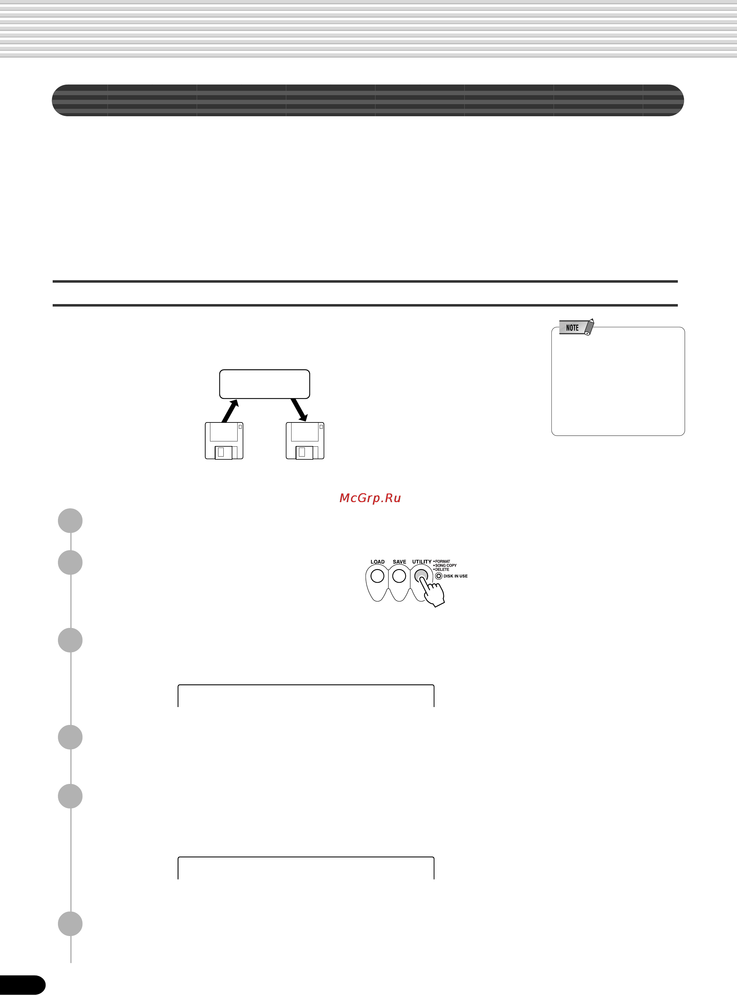 Yamaha PSR-540 [64/160] Song copy