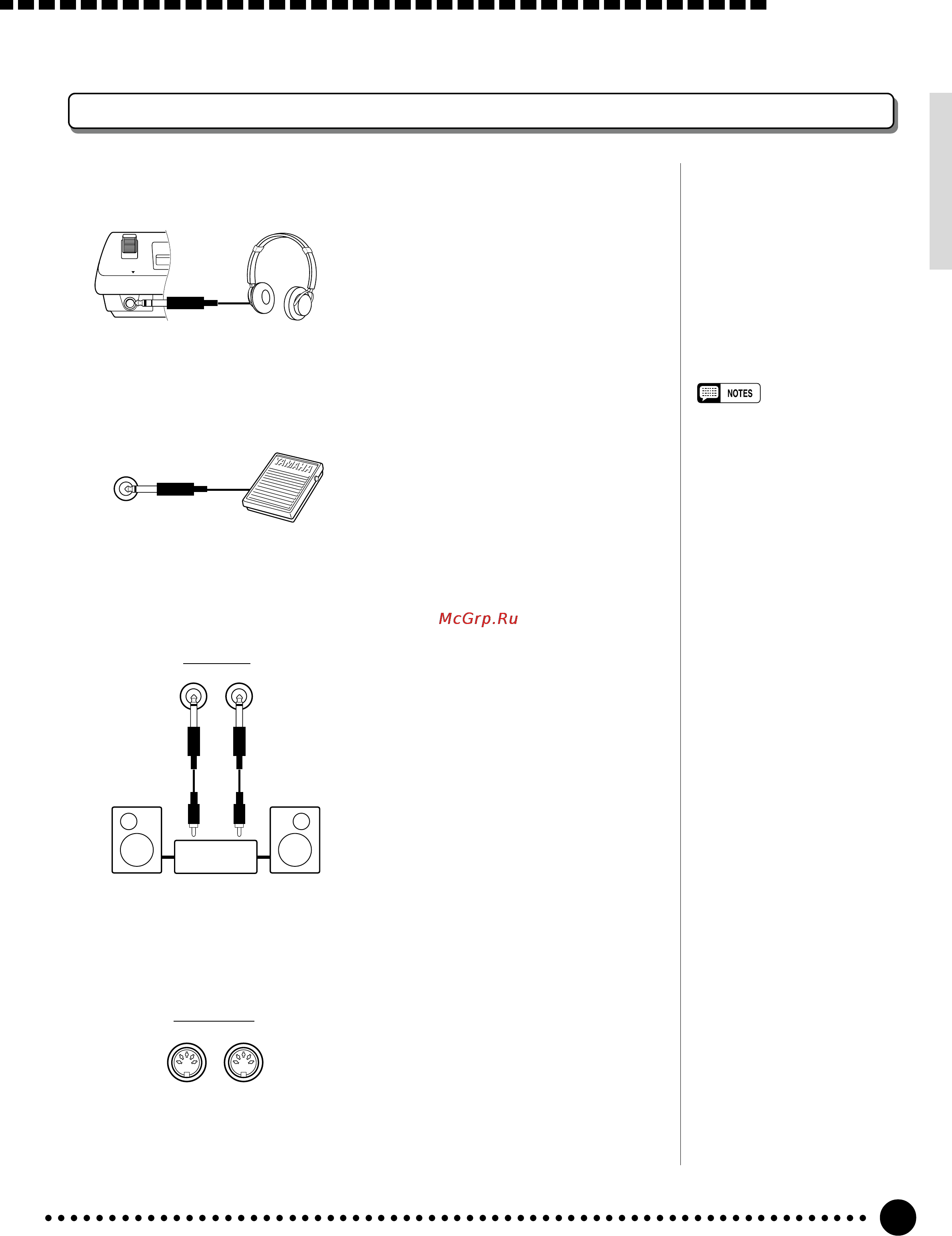 Yamaha PSR-520 [8/102] Connections
