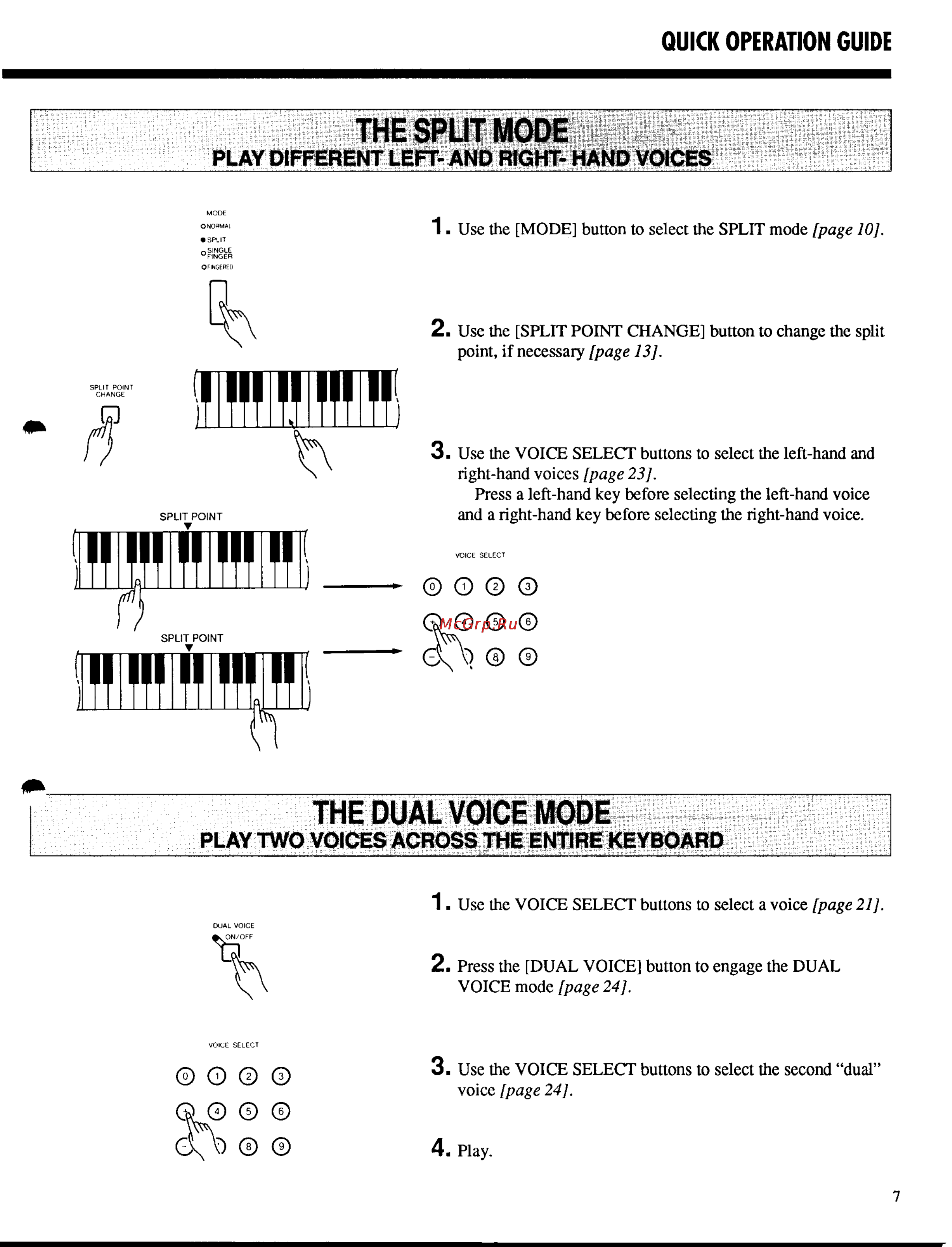 Yamaha PSR-500m [9/47] The dual voice mode