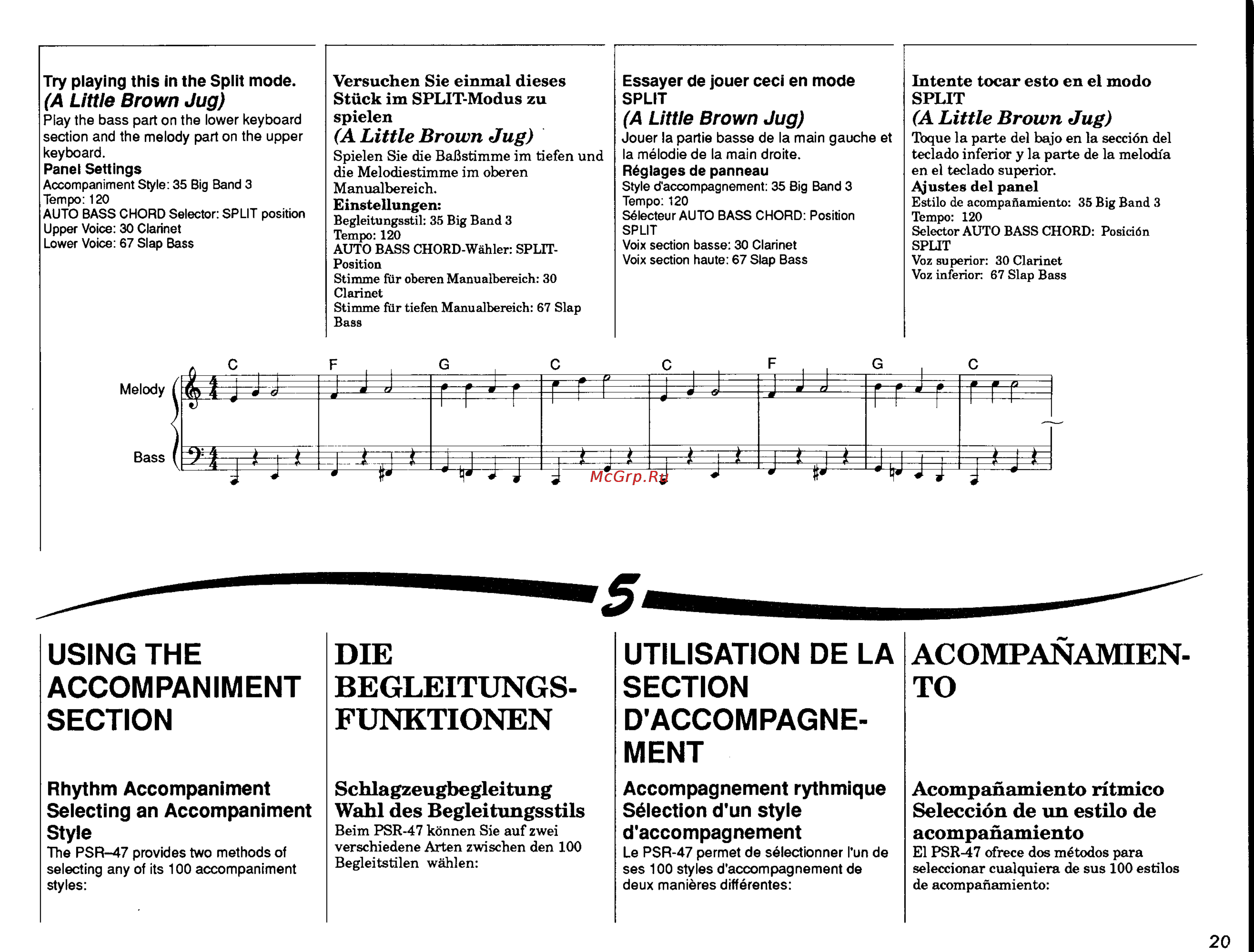 Yamaha PSR-47.PDF [21/33] Accompaniment