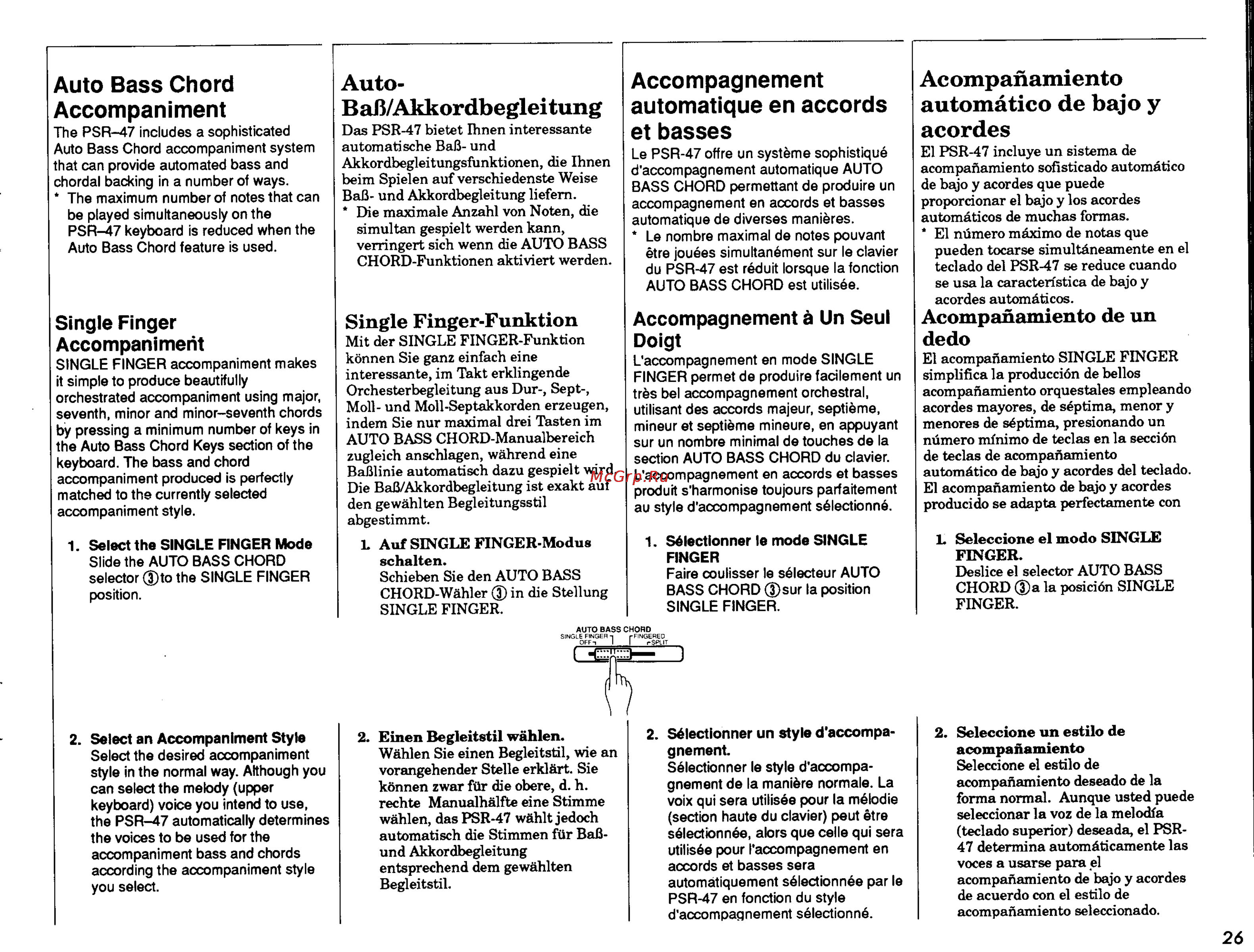 Yamaha PSR-47.PDF [27/33] Acompañamiento