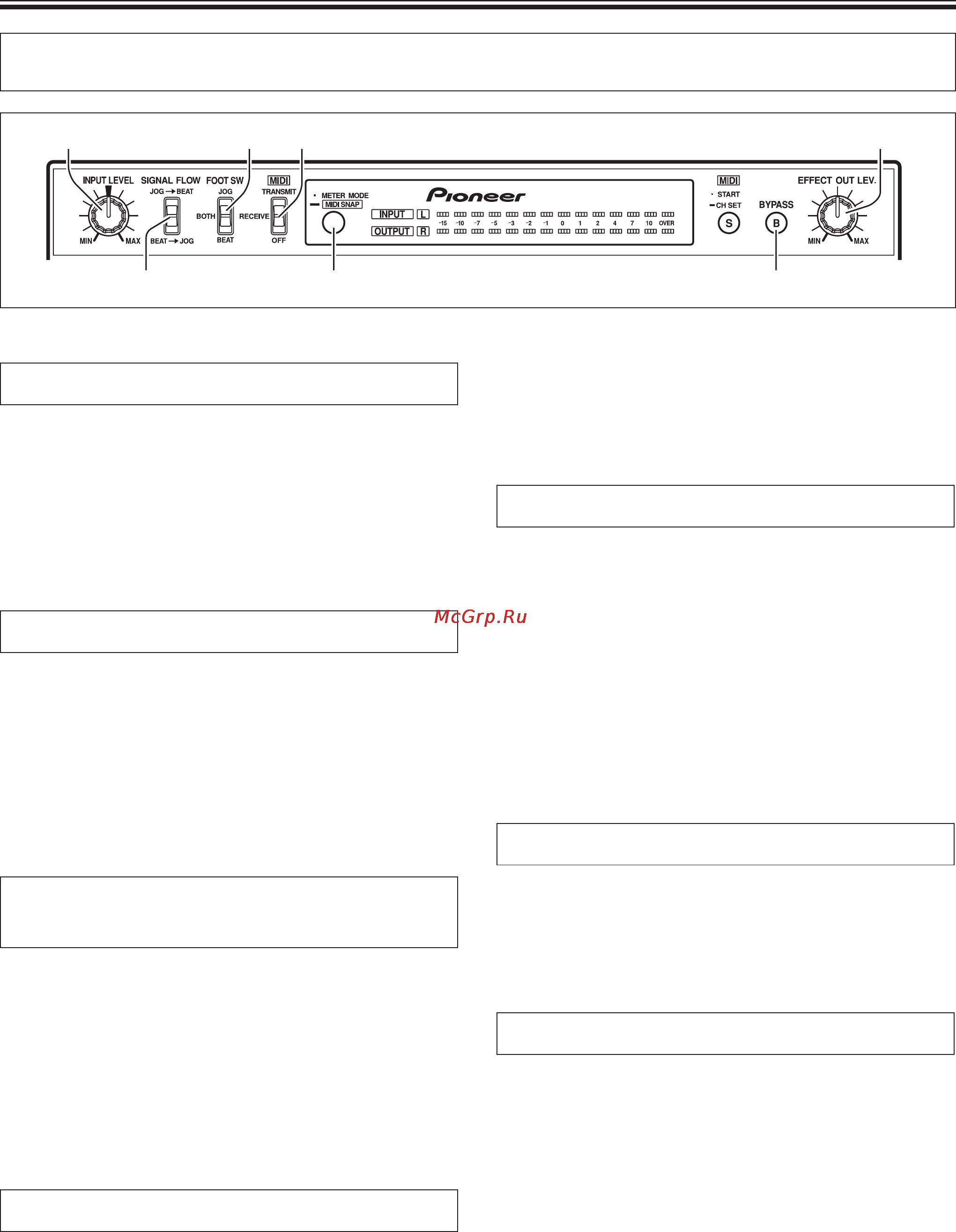 Pioneer EFX-1000 [17/28] Эксплуатация