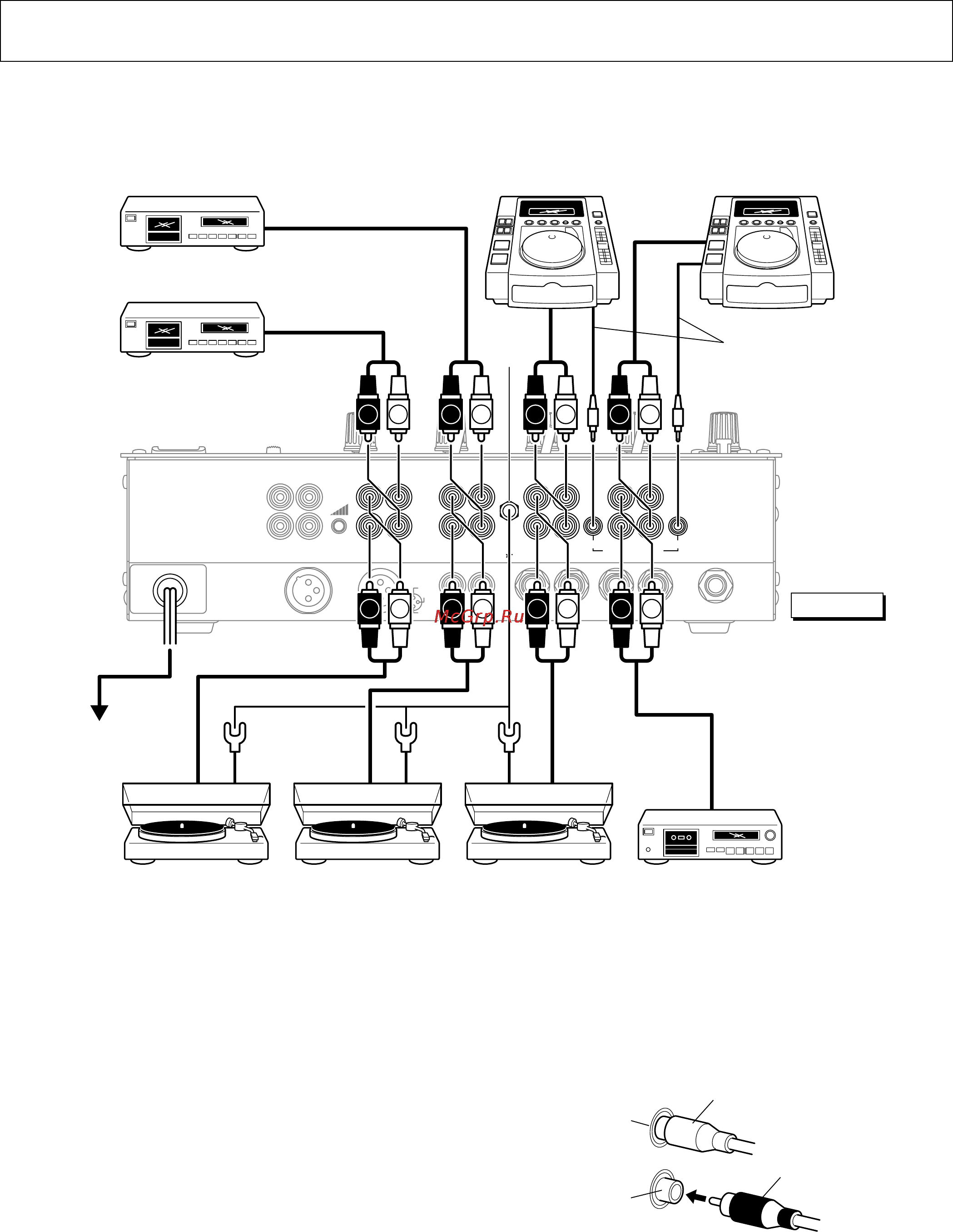 Pioneer DJM-600 [5/24] Подключения