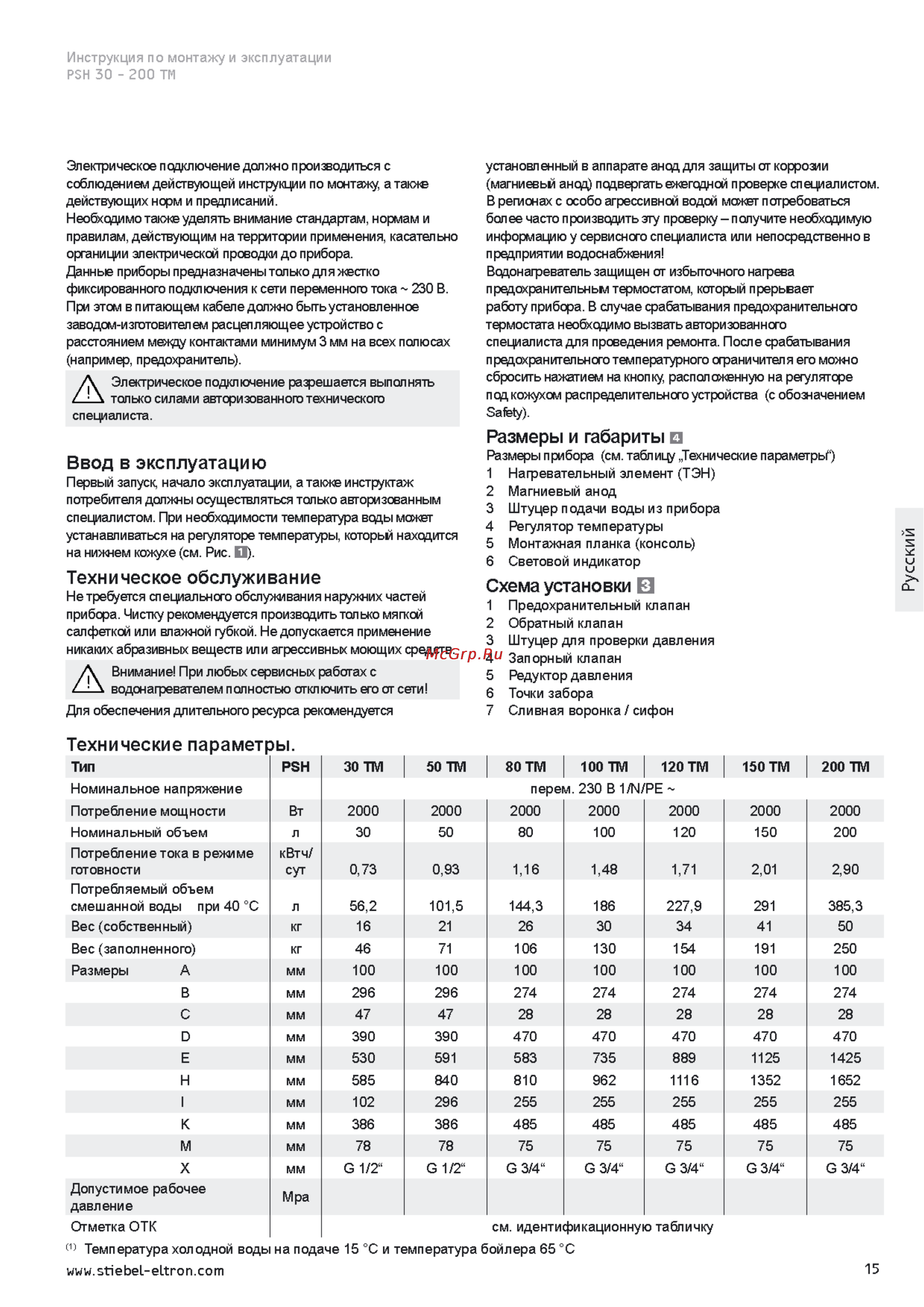 Stiebel Eltron PSH 80 TM 222217 [2/2] Техническое обслуживание