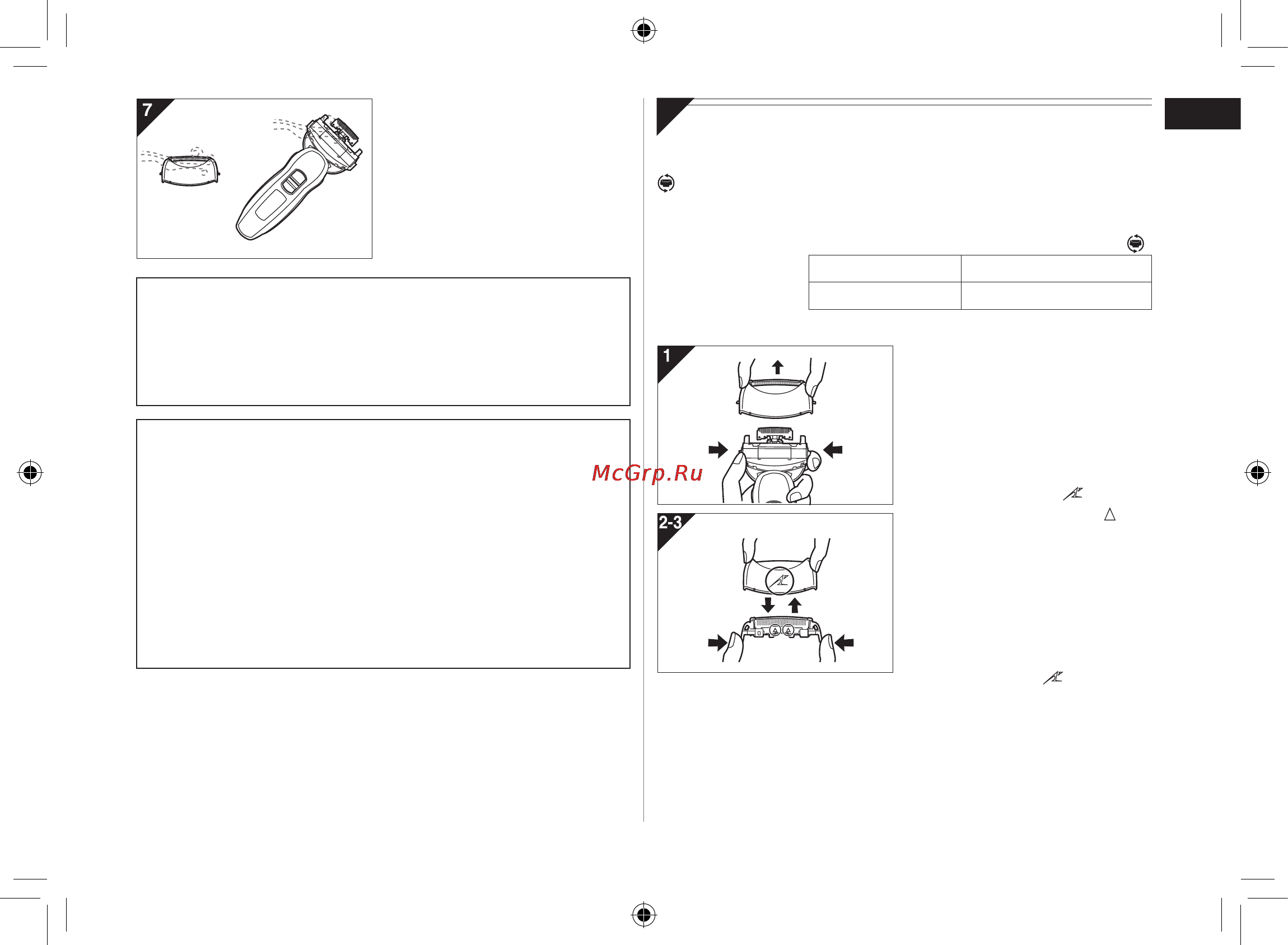 Panasonic ES-LA93 [9/44] Replacing the system outer foil and the inner blades