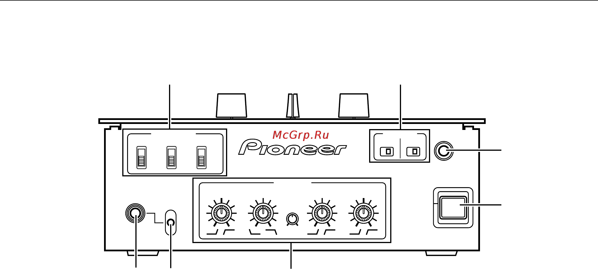 Pioneer DJM-909 [12/28] Пуск от кроссфейдера