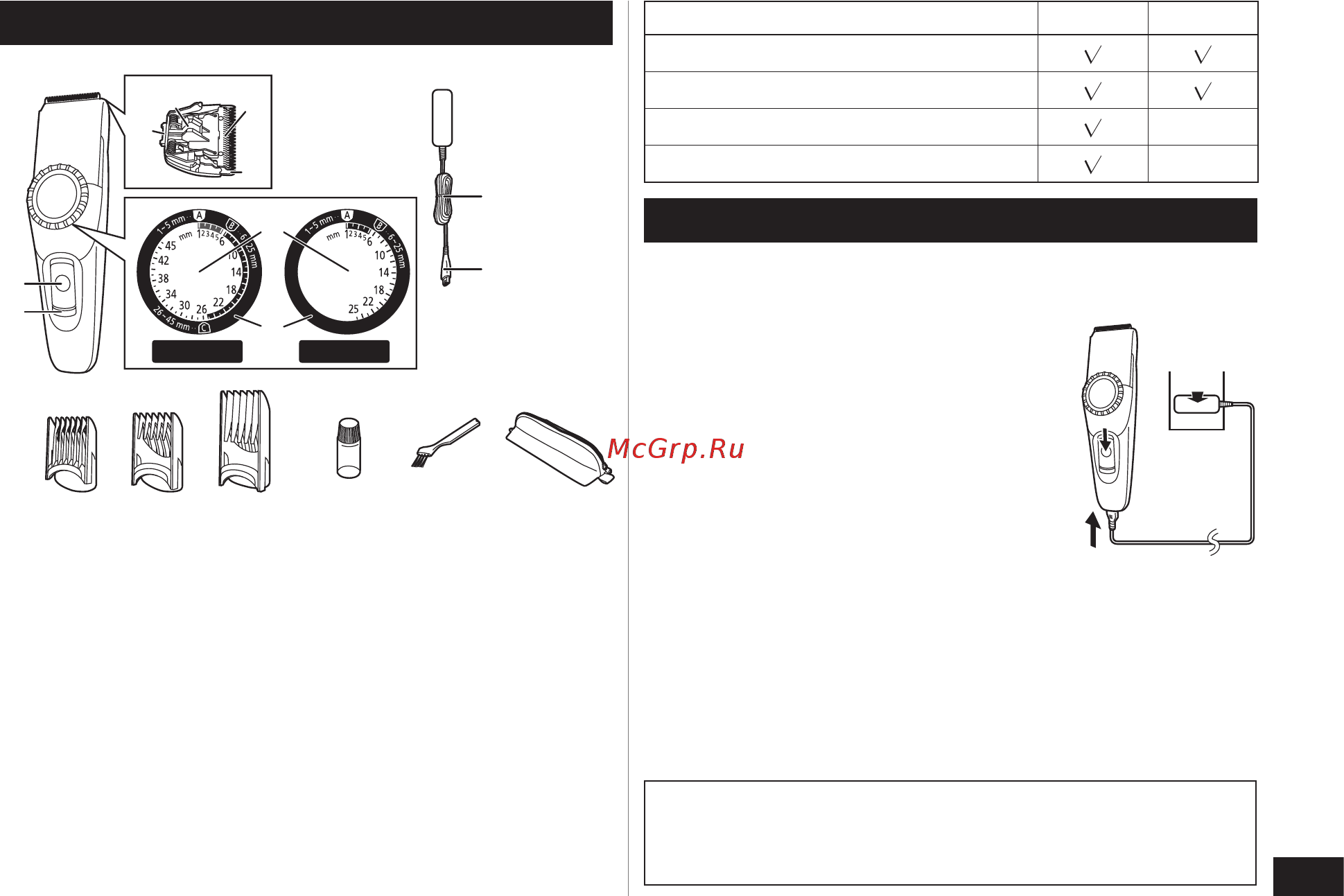 Panasonic ER GC50-K520 [23/28] Құрылғы бөлшектері