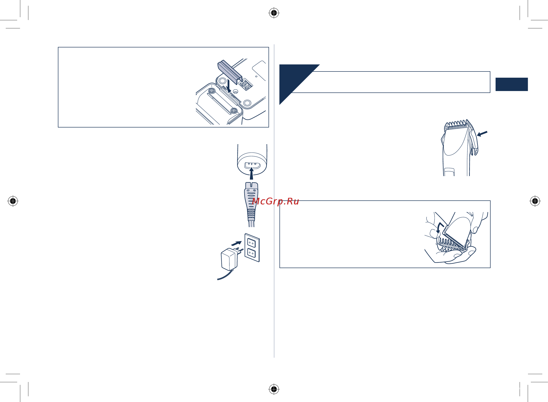 Panasonic ER 1420S [9/100] Benutzen der haarschneidemaschine