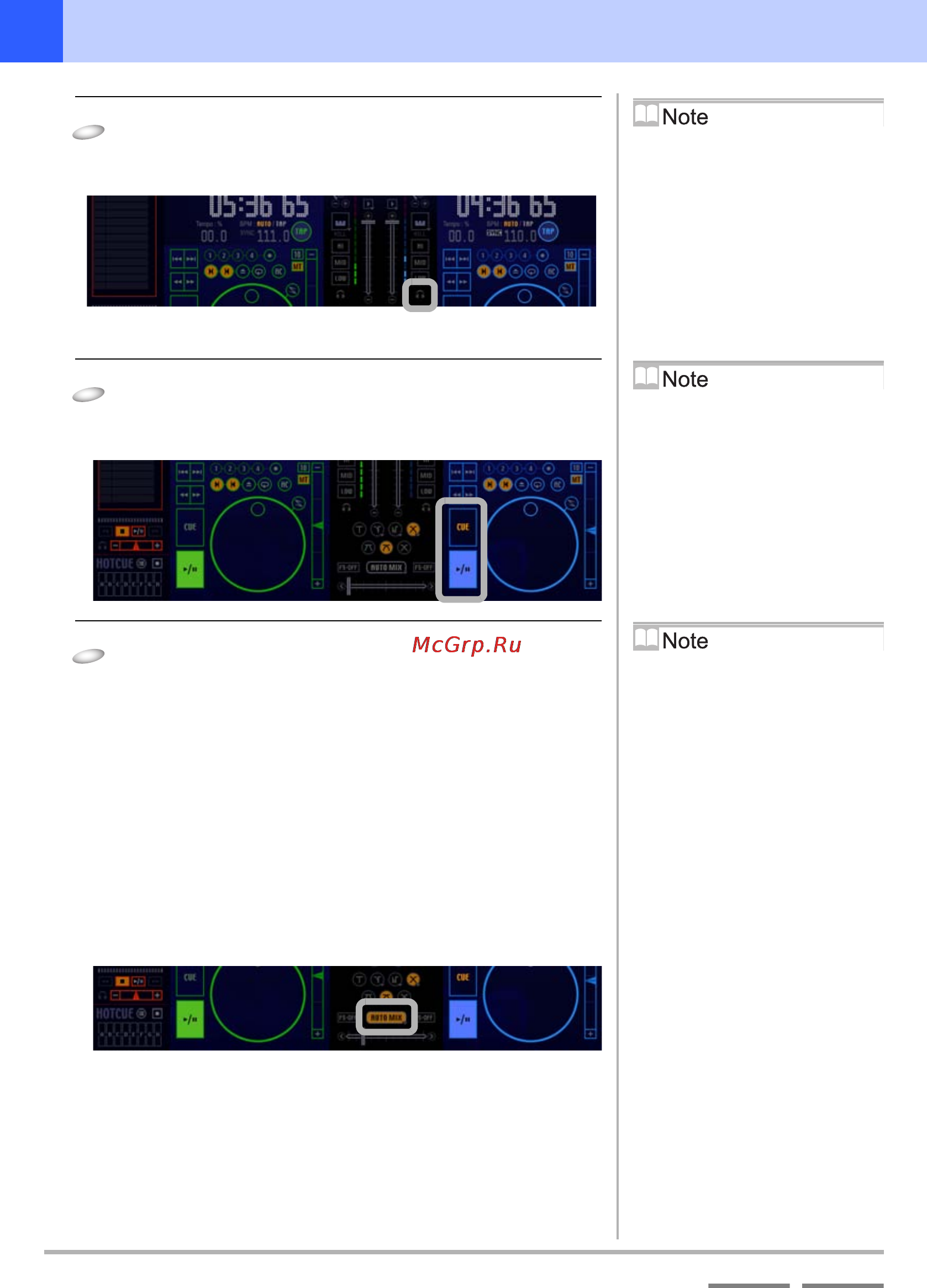 Pioneer DJS [66/155] After pressing the a 4 button at the position you want to cue up player b click the cue button