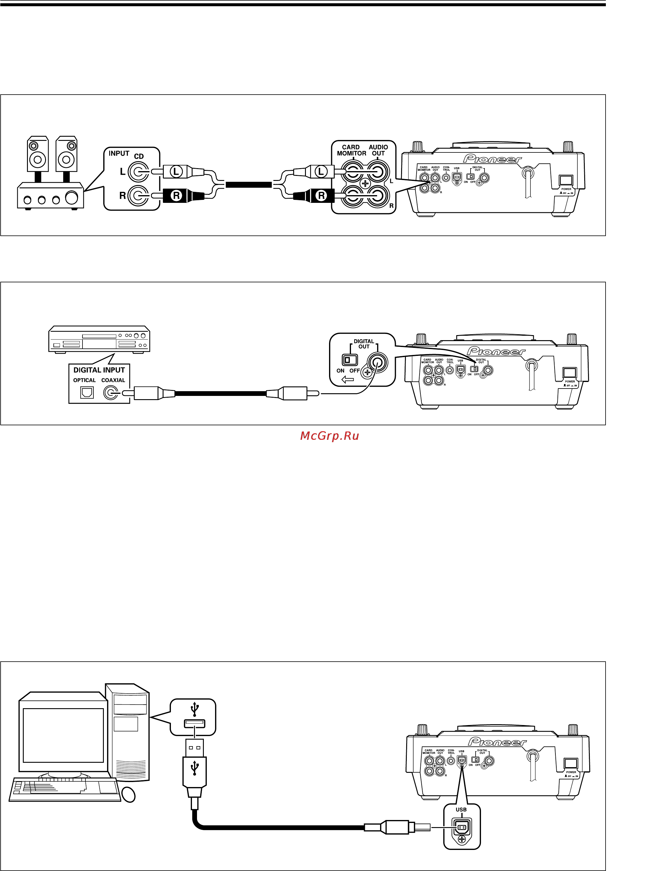 Pioneer DMP-555 [9/24] Connecting to other devices
