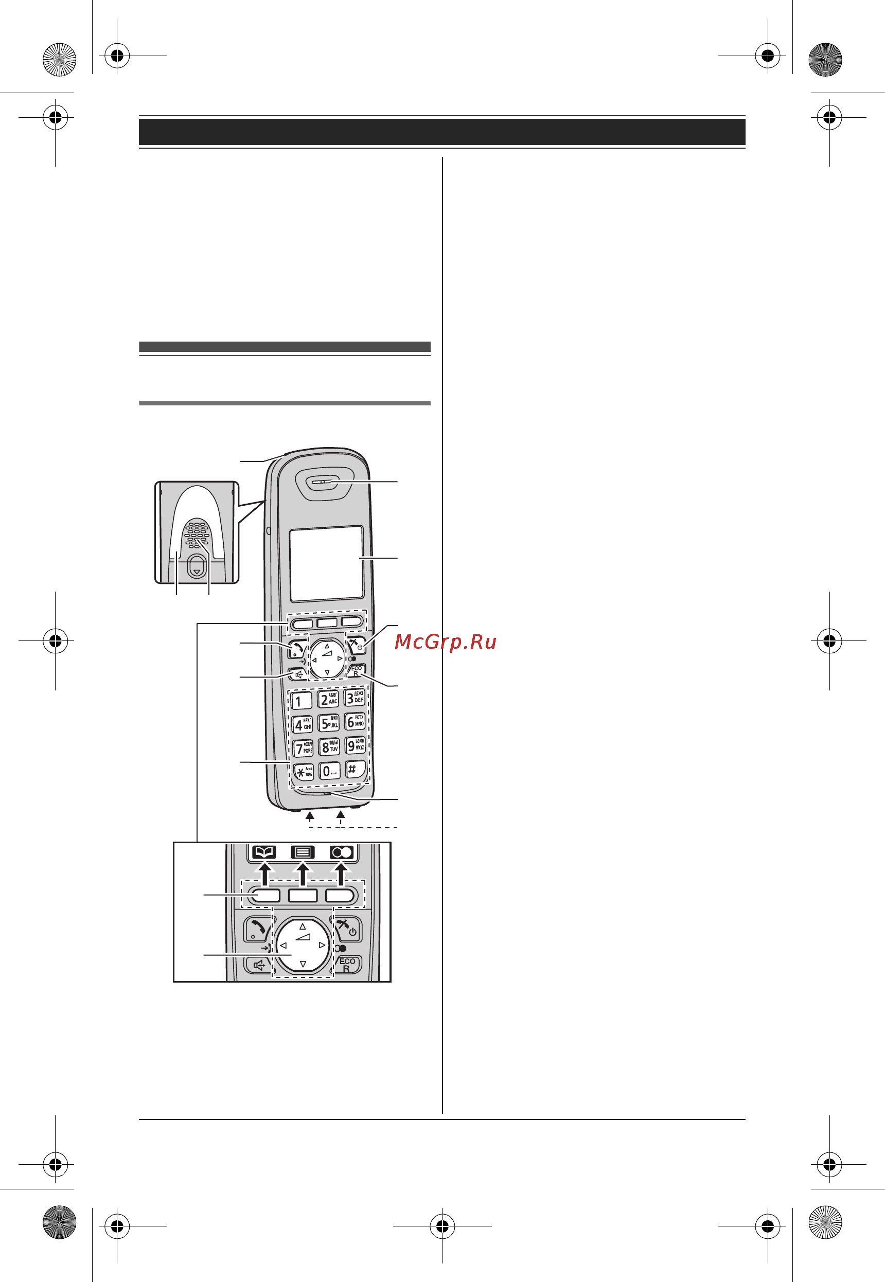 Panasonic KX-TG6541 [10/56] Органы управления