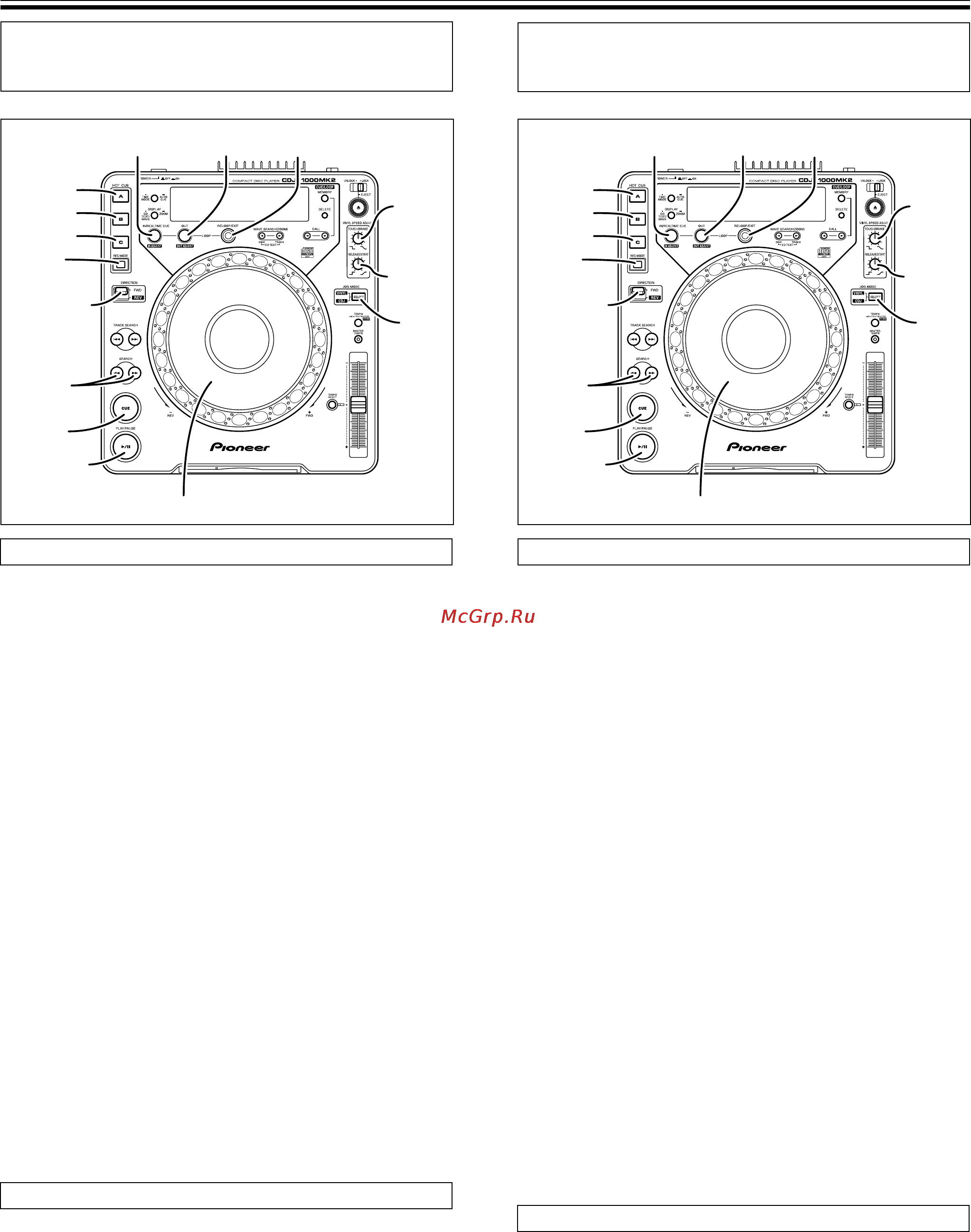 Pioneer CDJ-1000 MK2 [24/96] Advanced operations