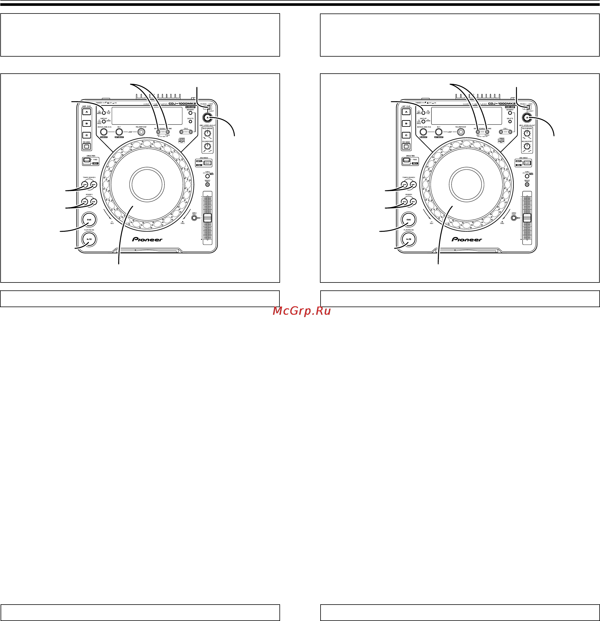 Pioneer CDJ-1000 MK2 [78/96] Bediening van de dj speler
