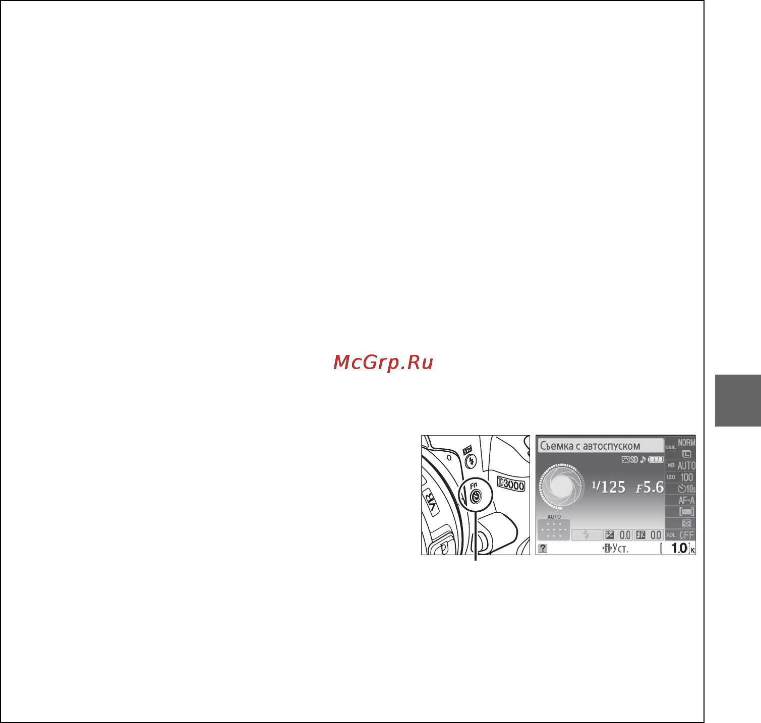 Nikon D3000 KIT AF-S DX18-55VR [75/216] Кнопка о