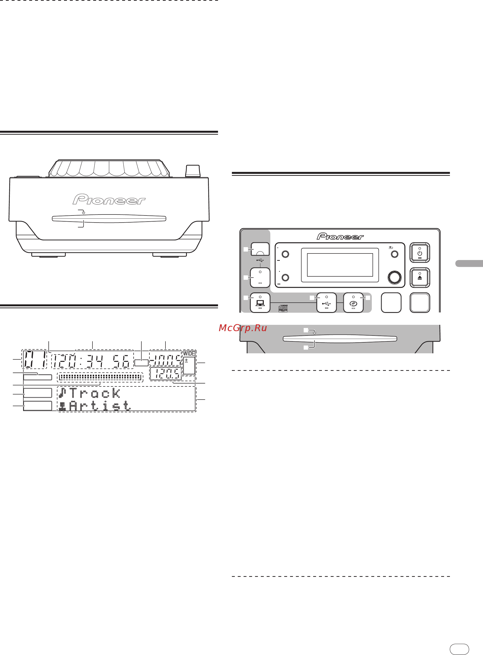 Pioneer CDJ-350 [41/112] Hoofdbeeldscherm