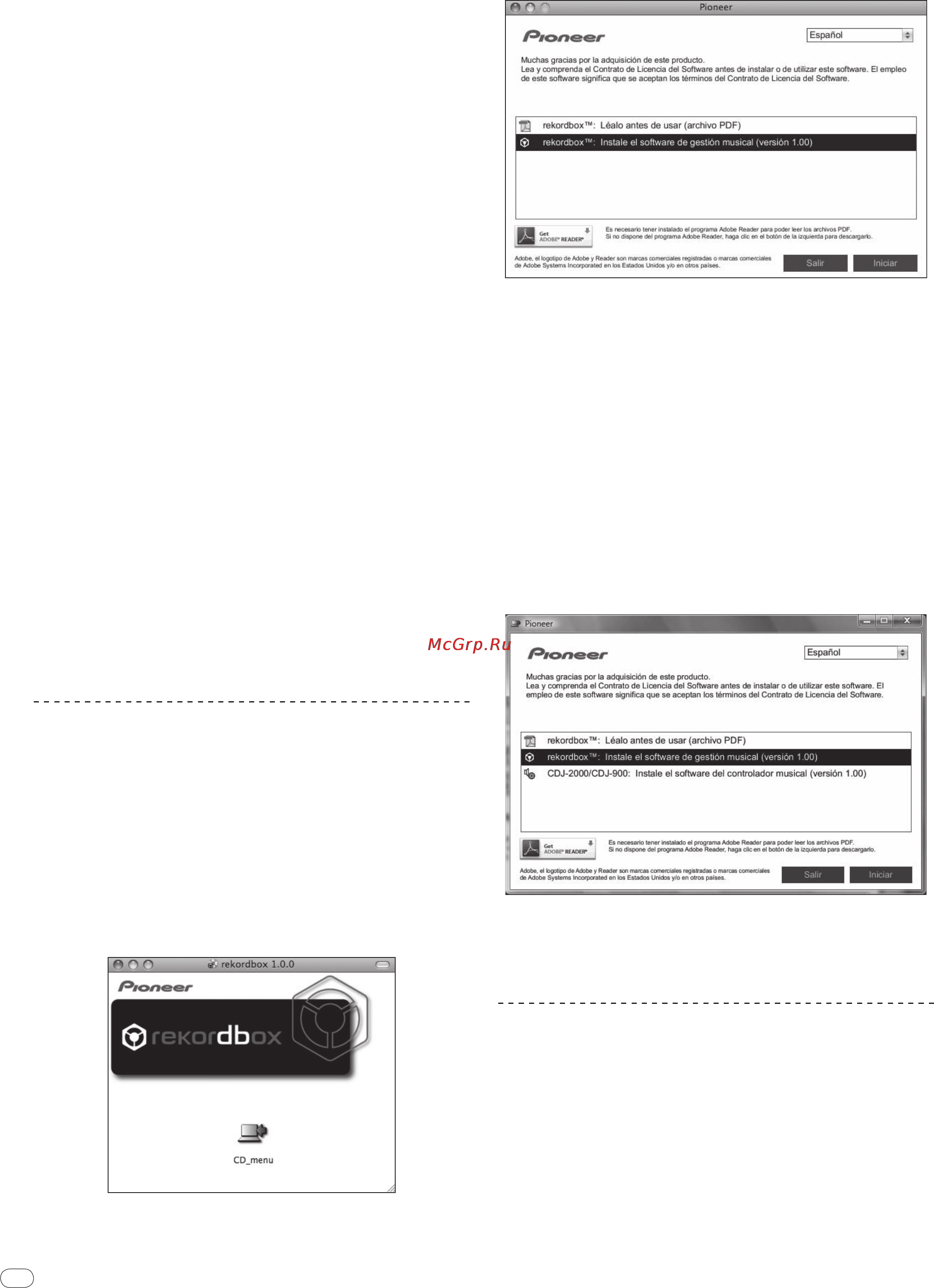 Pioneer CDJ-2000 [172/209] Instalación rekordbox