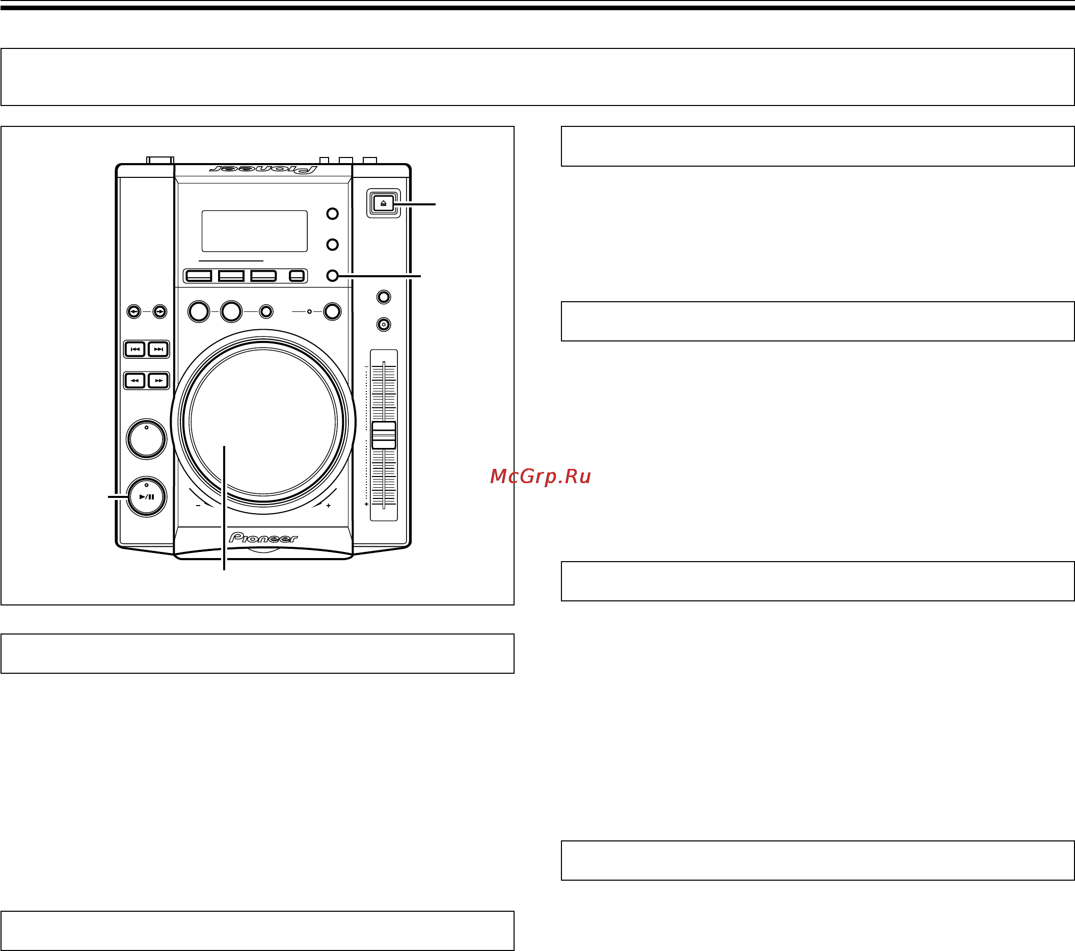 Pioneer CDJ-200 [11/20] Основные операции
