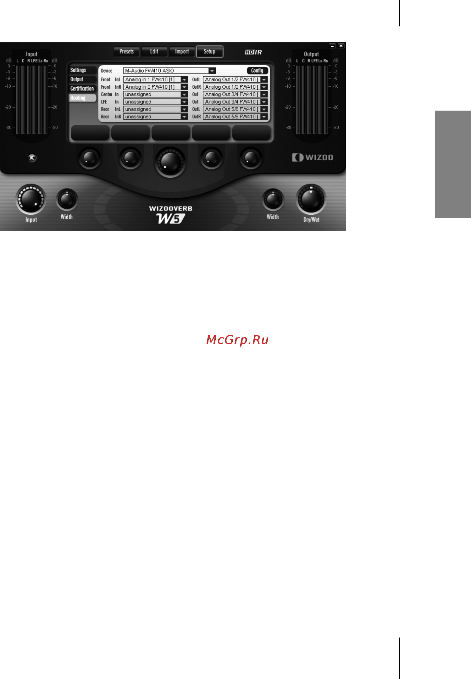 M-Audio WizooVerb W5 [17/158] Wizoo product certification