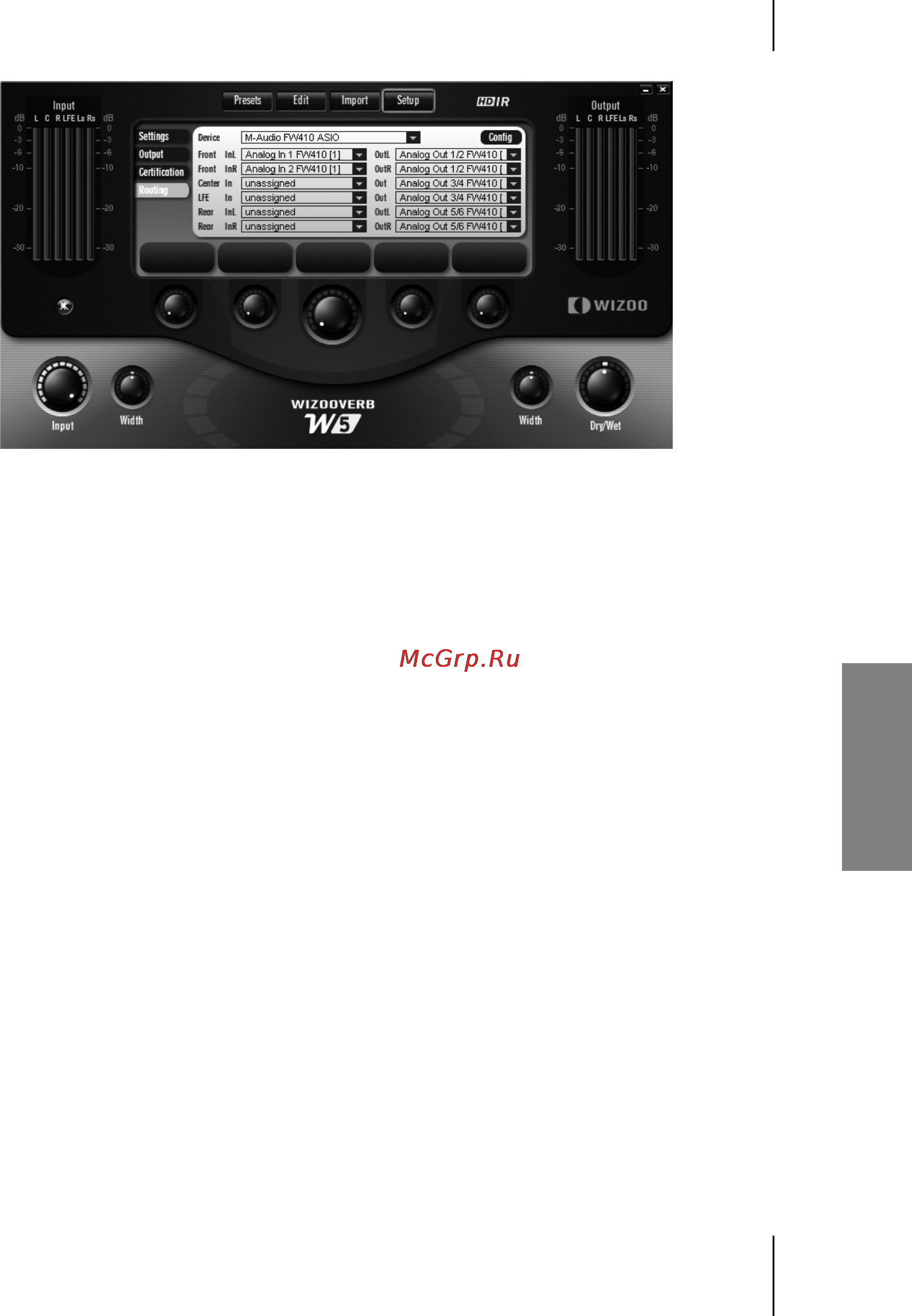 M-Audio WizooVerb W5 [93/158] Wizoo produktzertiﬁzierung