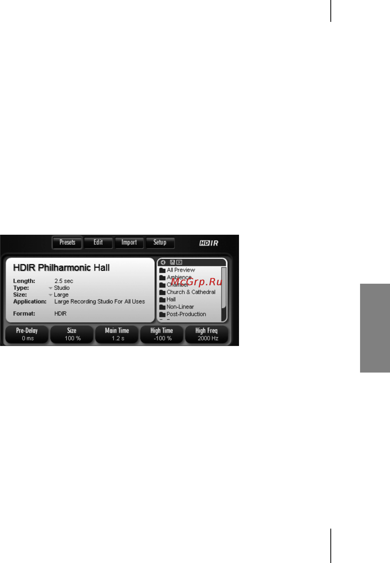 M-Audio WizooVerb W5 [99/158] Presets anwenden