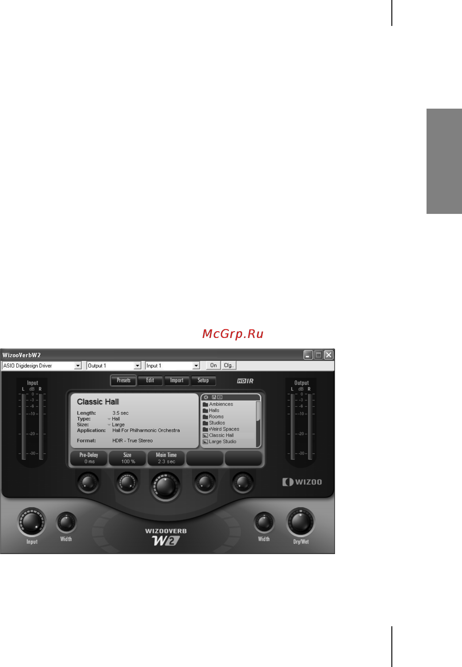 M-Audio WizooVerb W2 Инструкция по эксплуатации онлайн [15/132] 18621