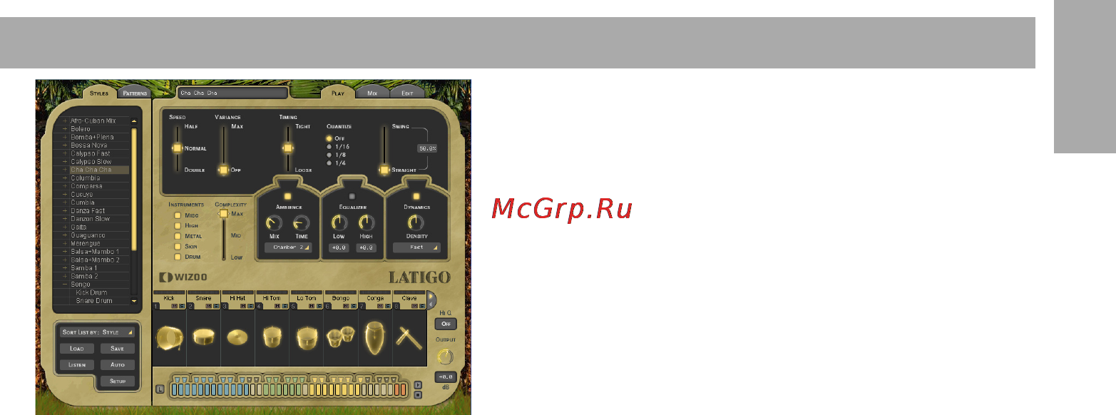M-Audio Wizoo Latigo [9/34] The play page