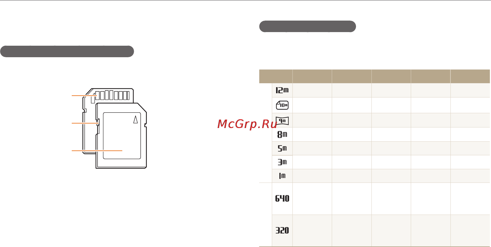 Samsung EC-ES30 Black [82/95] Сведения о картах памяти