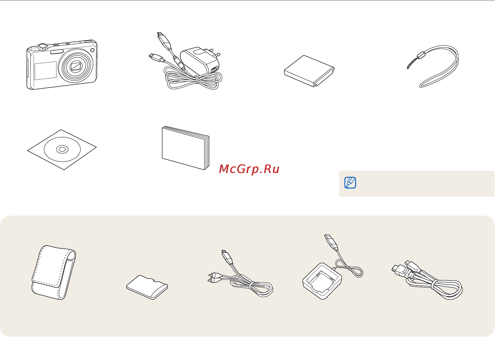 Samsung EC-PL150 Red [13/108] Дополнительные принадлежности