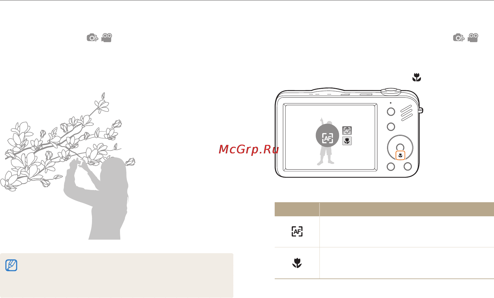 Samsung EC-ST91 Red [44/112] Выбор режимов фокусировки