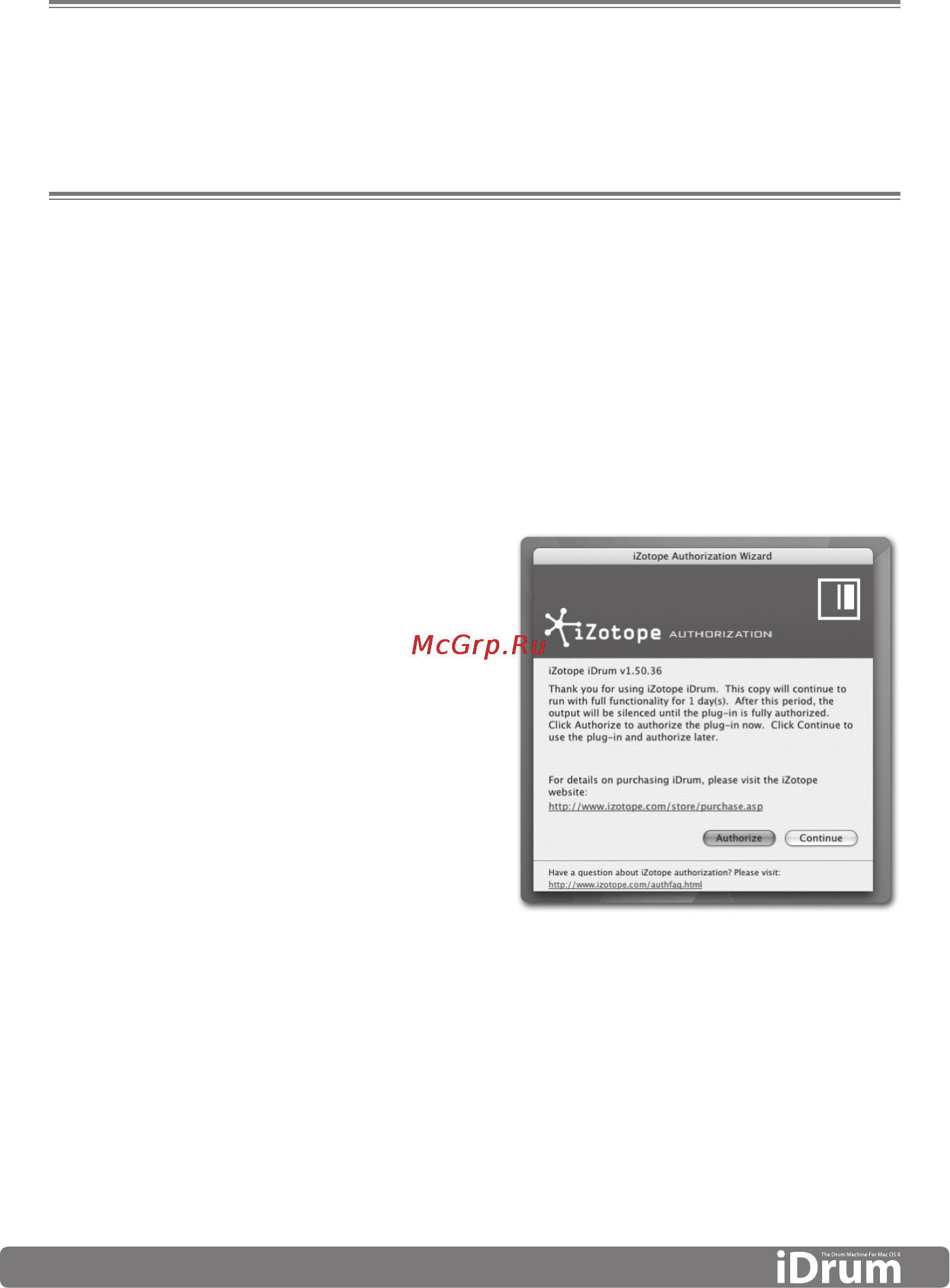 M-Audio iDrum [3/12] Authorization