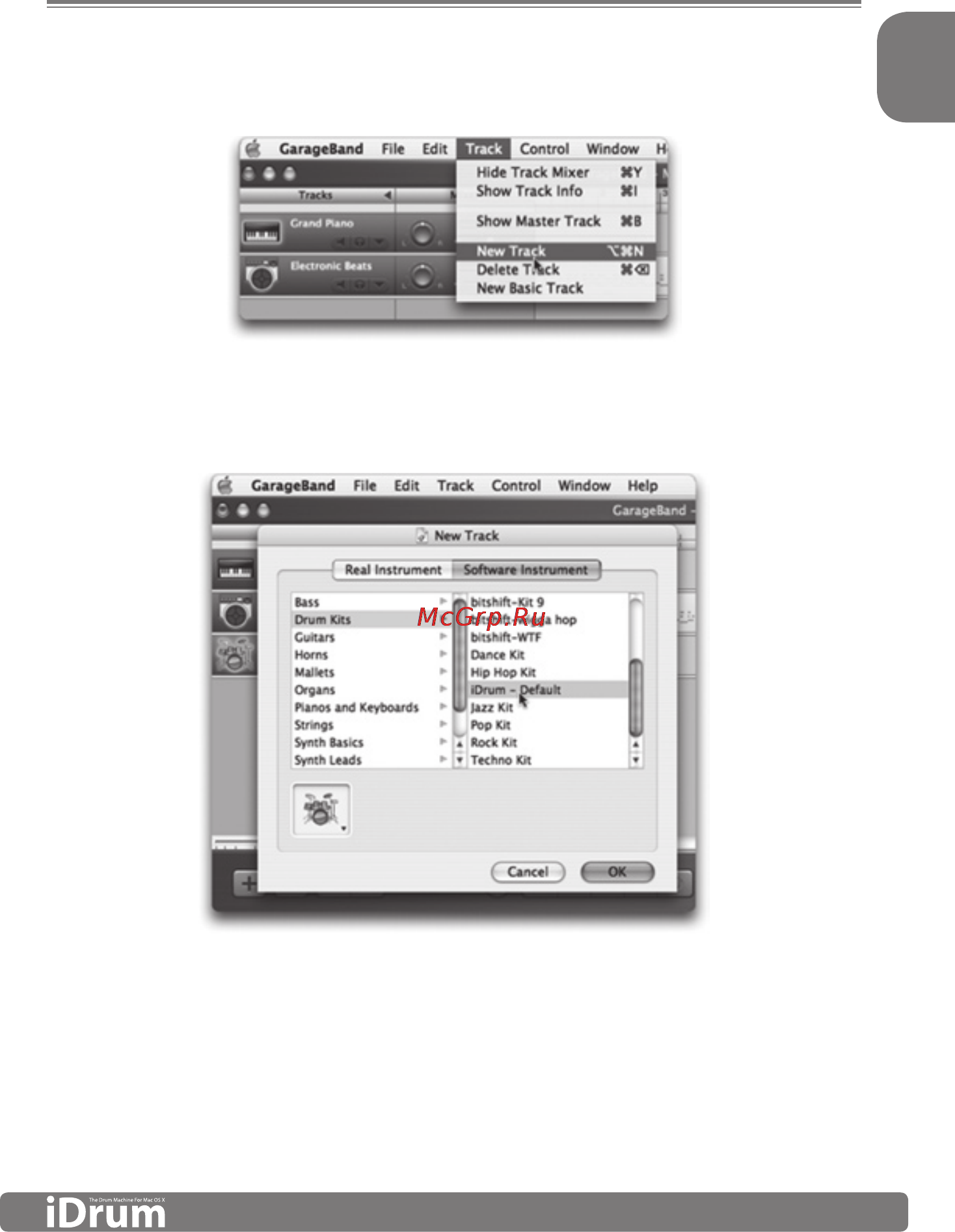 M-Audio iDrum [4/12] Using idrum in garageband