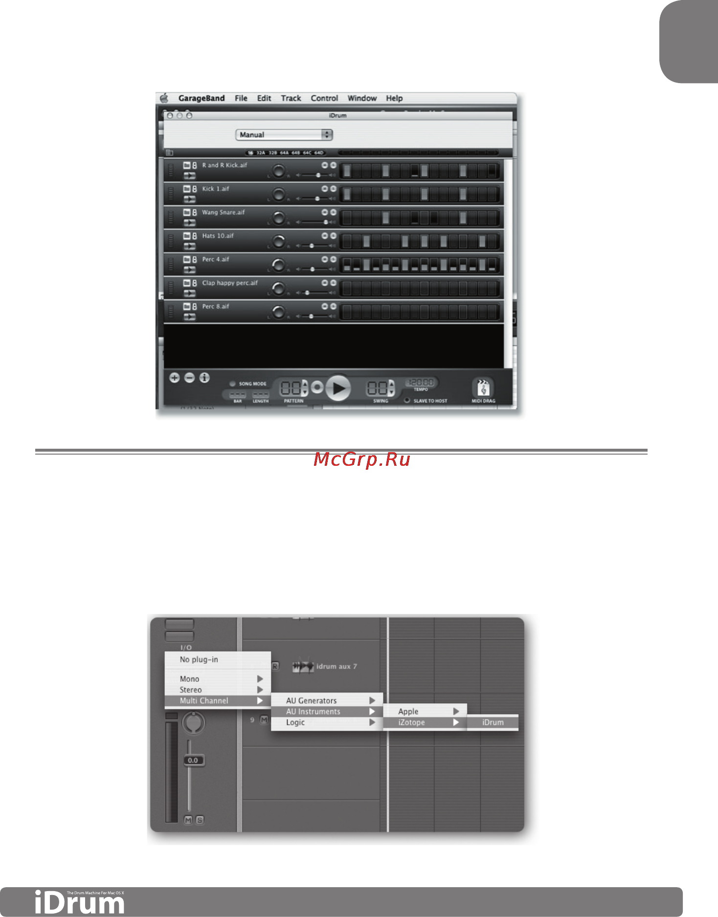 M-Audio iDrum [6/12] Using idrum in logic