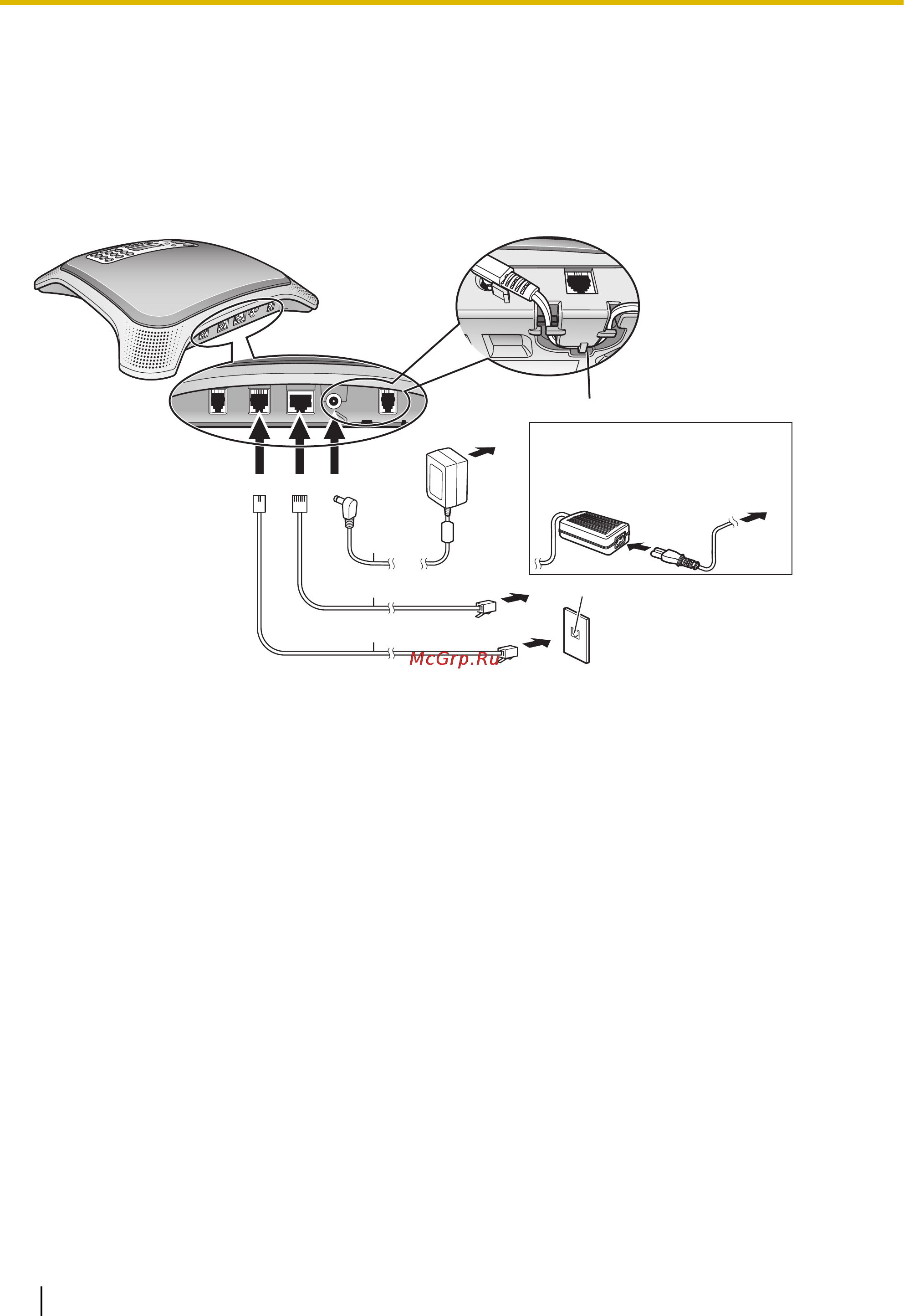 Panasonic kx-nt700 [26/88] Основная схема подключения