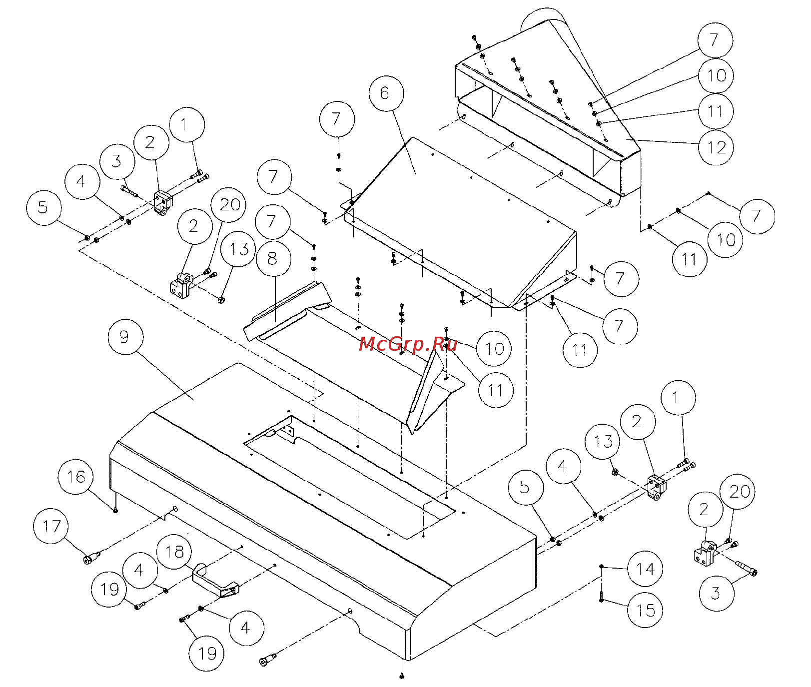 Jet JWP-2510 1791303T [37/39] Parts list top cover assembly