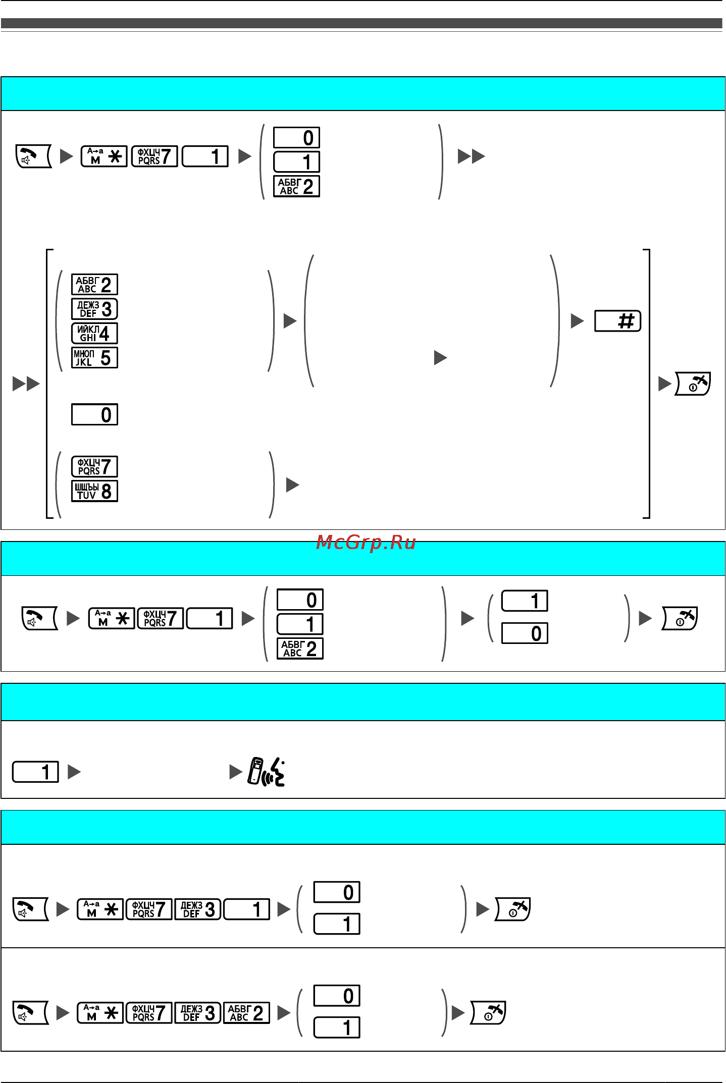 Panasonic KX-TCA275 [39/98] Порядок работы