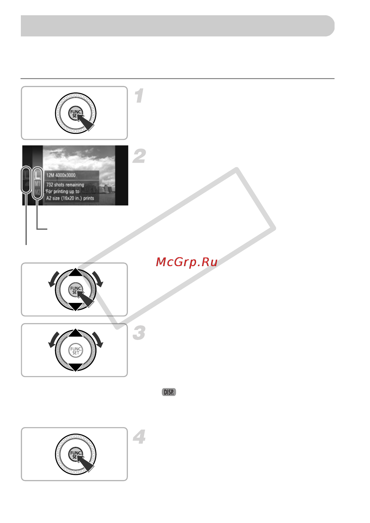 Canon POWERSHOT SX220HS Grey [46/212] Func menu basic operations